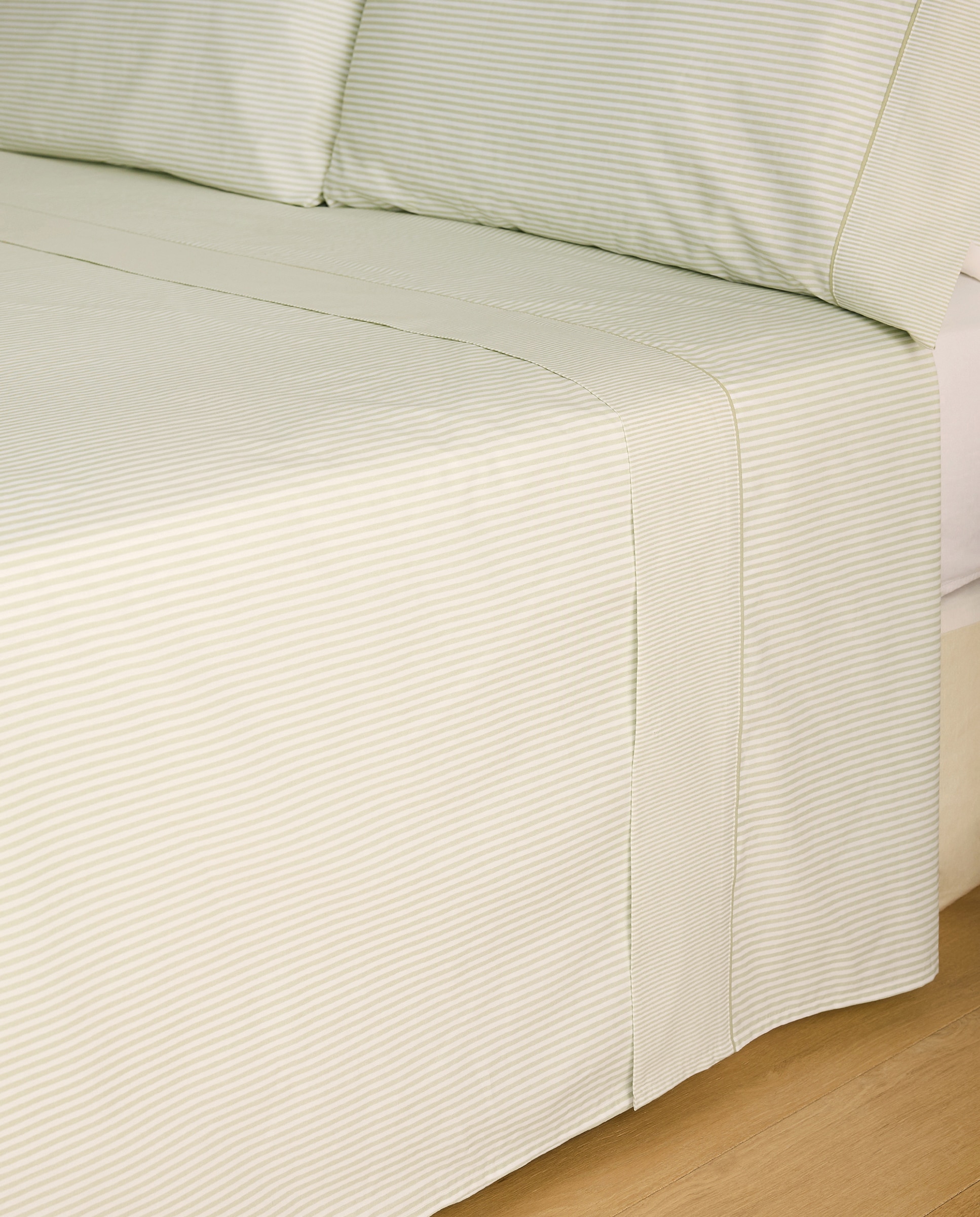 Juego de sábanas algodón Robin - Verde Cama 90 cm Verde-2