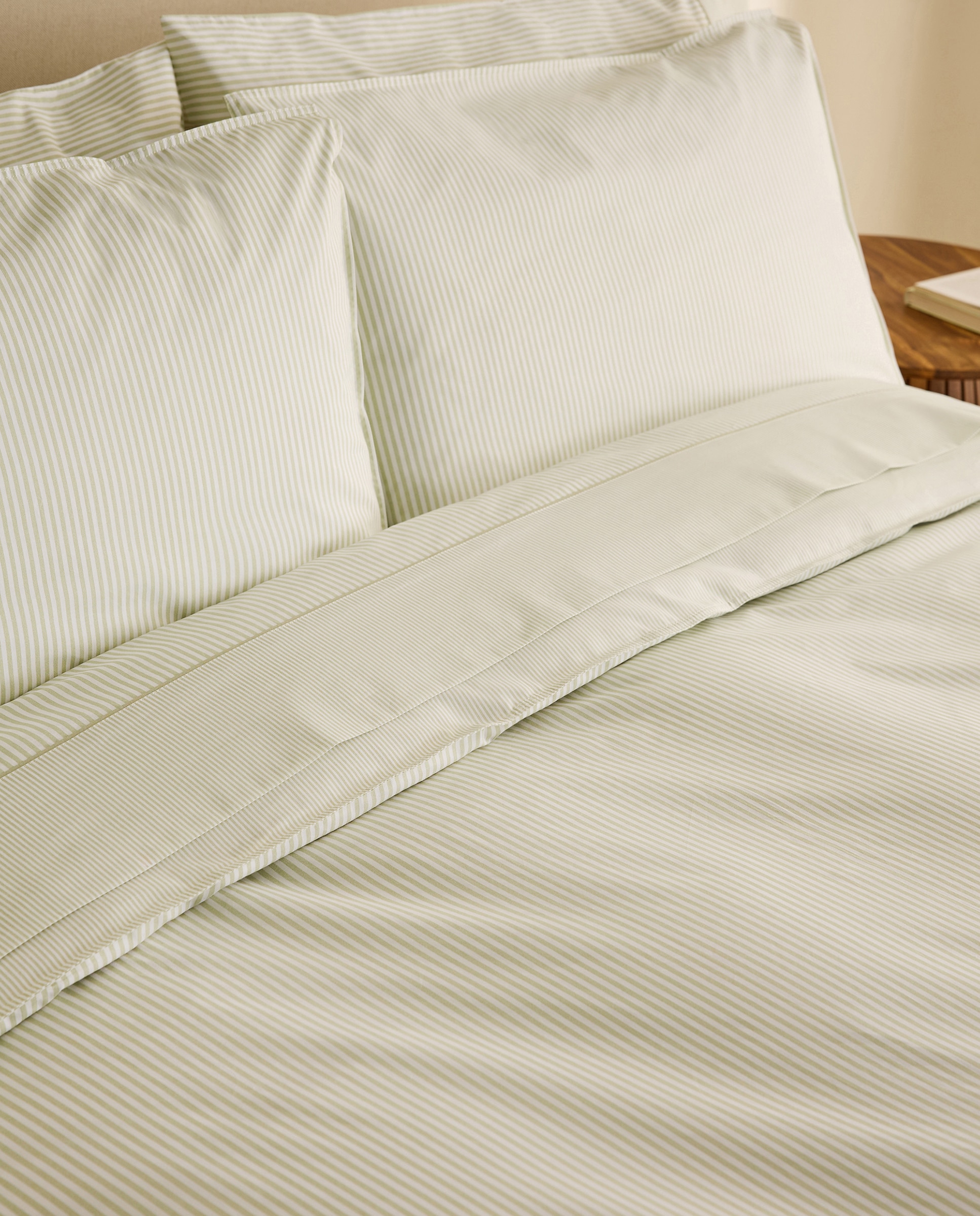 Juego de sábanas algodón Robin - Verde Cama 90 cm Verde-4