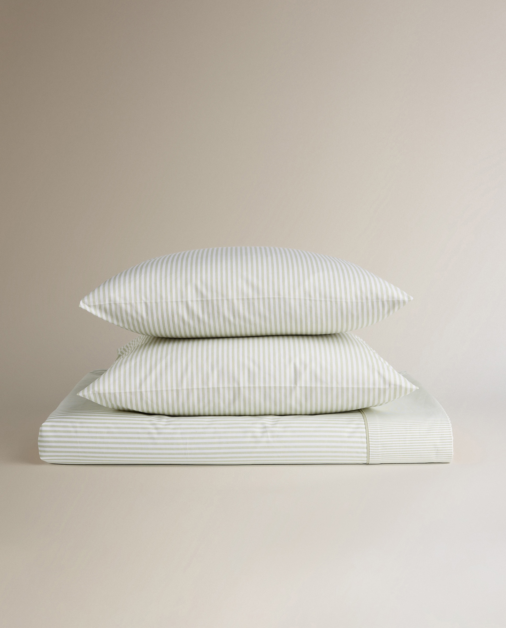 Juego de sábanas algodón Robin - Verde Cama 90 cm Verde-5