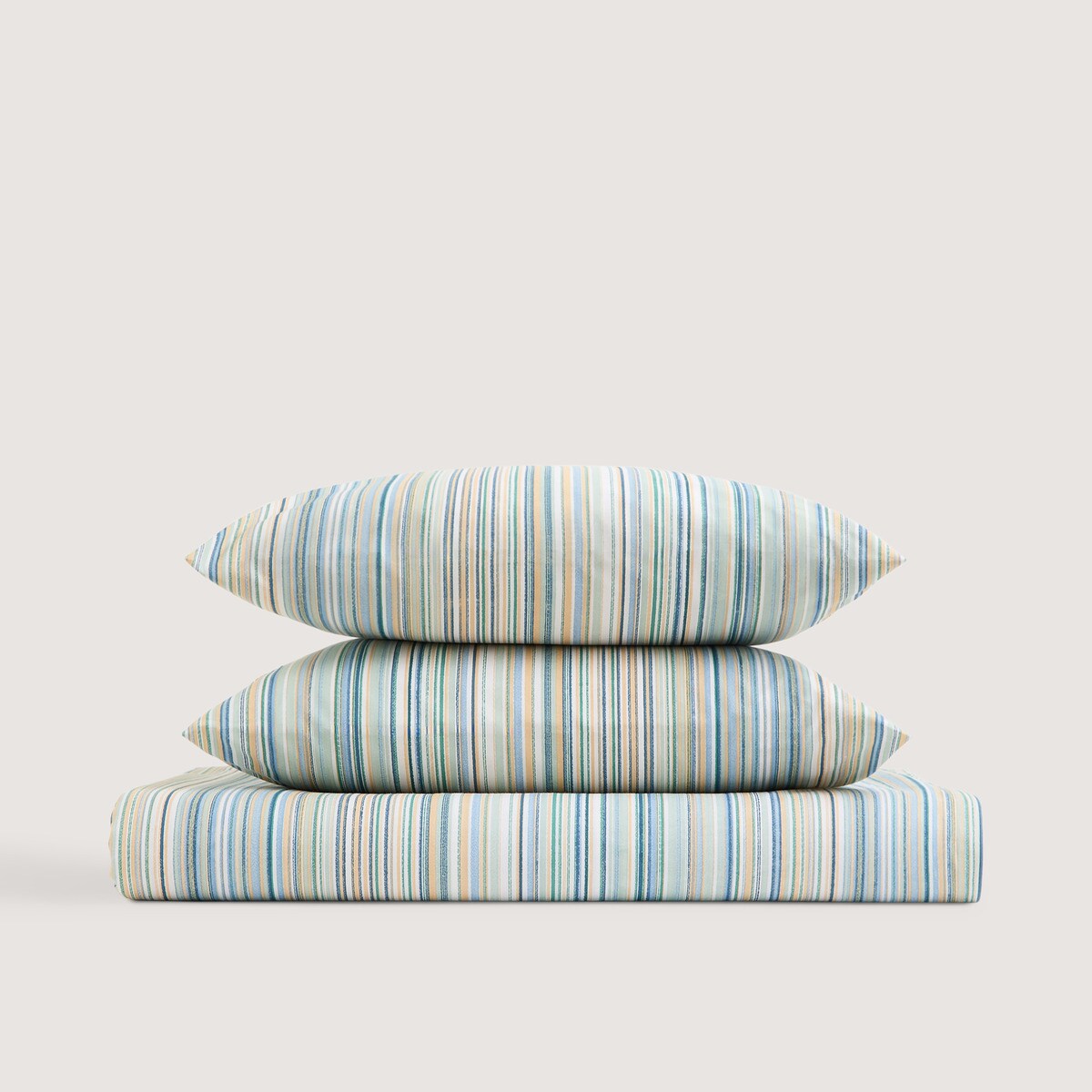 Conjunto de Lençóis de Algodão Ainar Azul-2