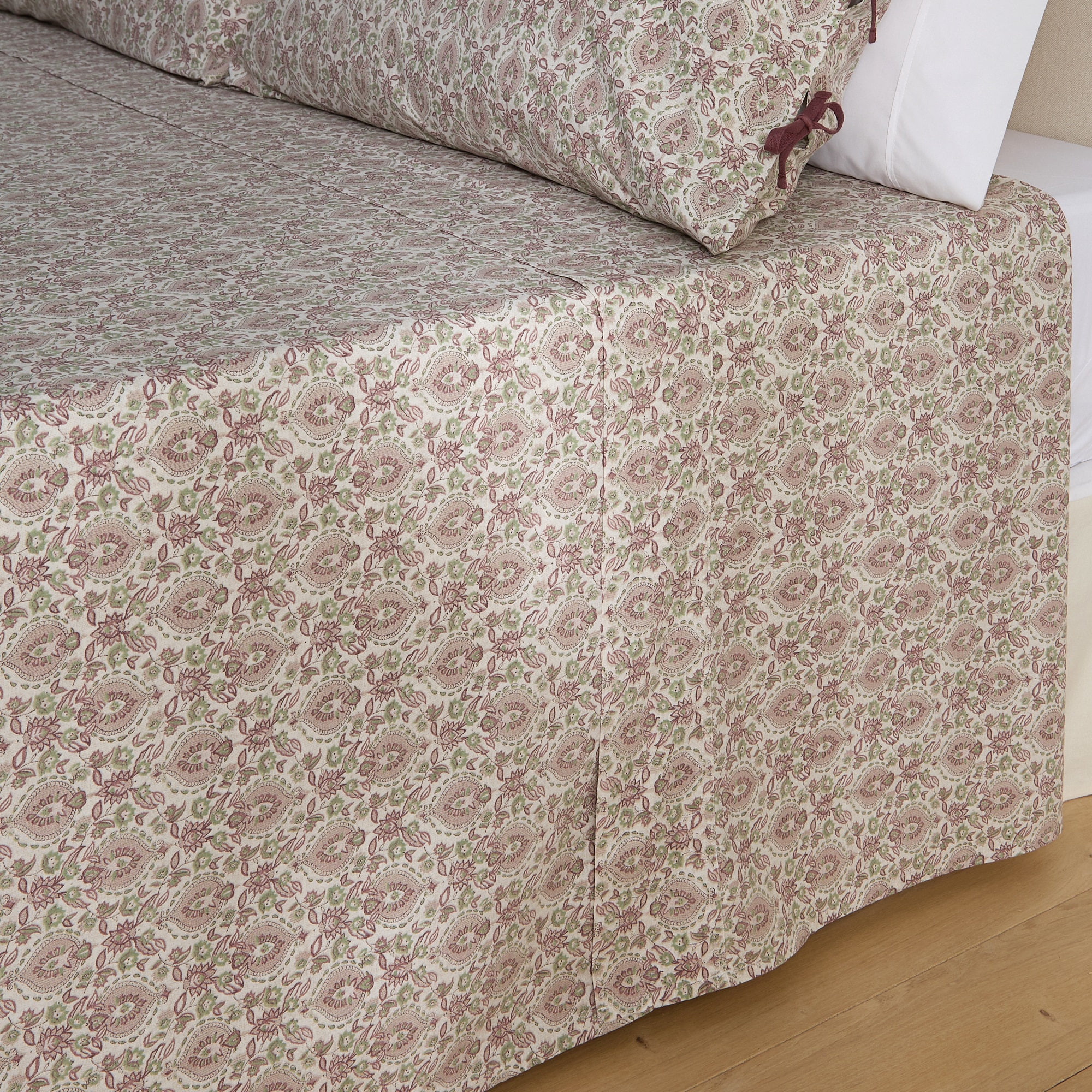 Conjunto de Lençóis de Algodão Kiana Rosa-2