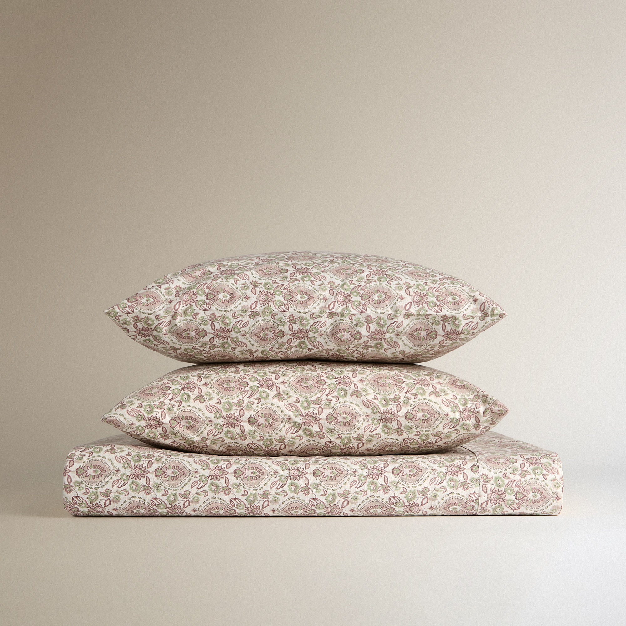 Conjunto de Lençóis de Algodão Kiana Rosa-5