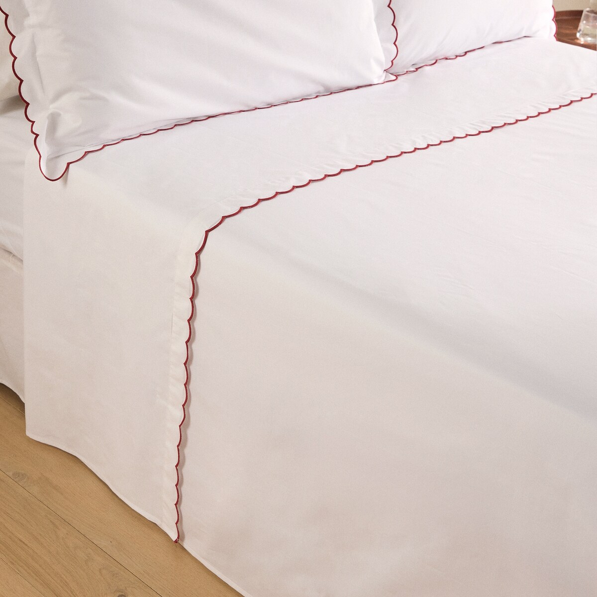 Conjunto de Lençóis de Algodão Ona Vermelho-2