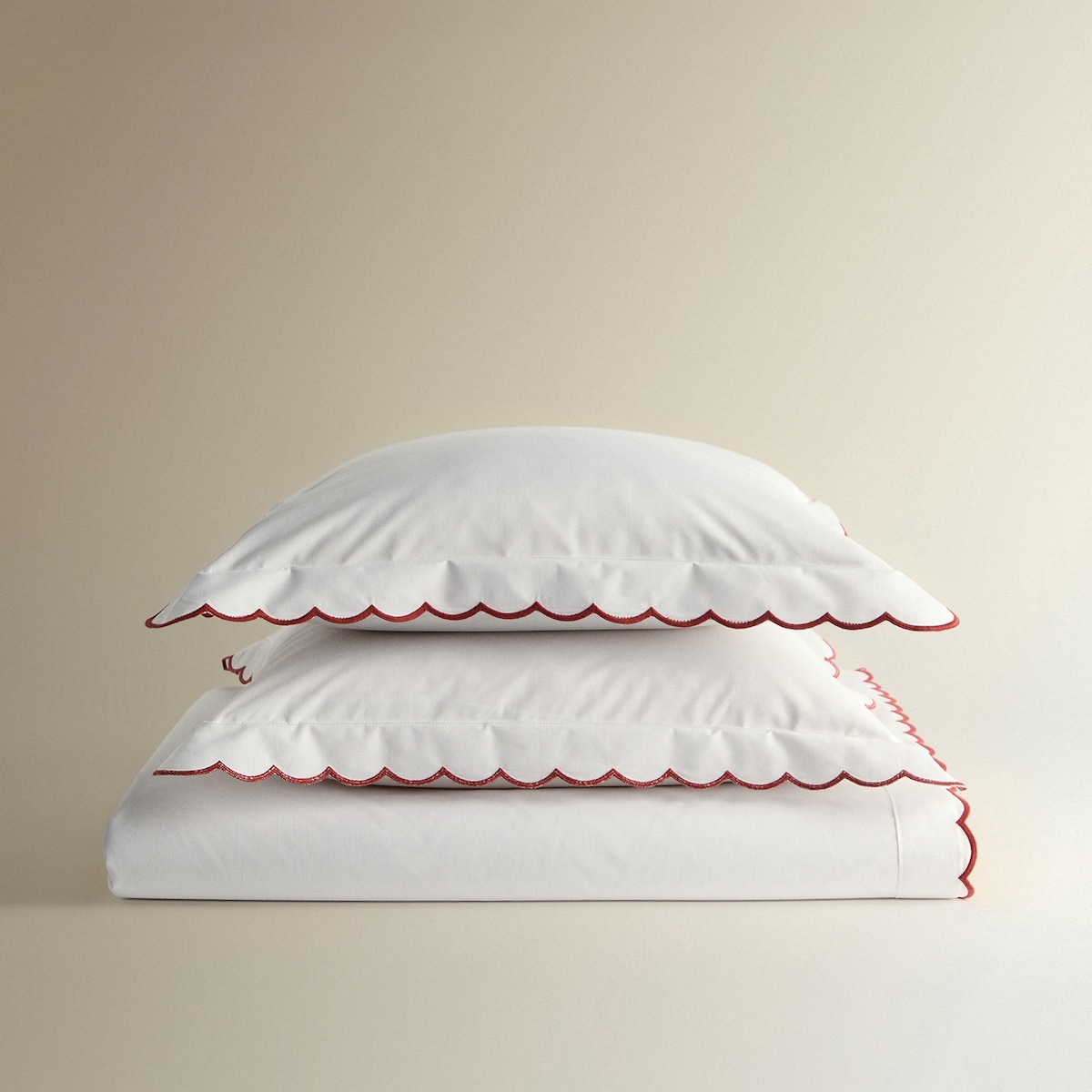 Conjunto de Lençóis de Algodão Ona Vermelho-4