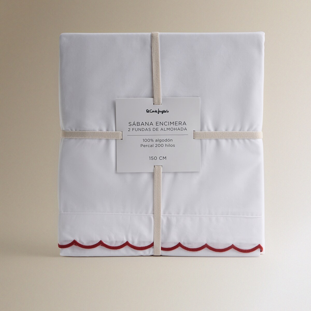 Conjunto de Lençóis de Algodão Ona Vermelho-5