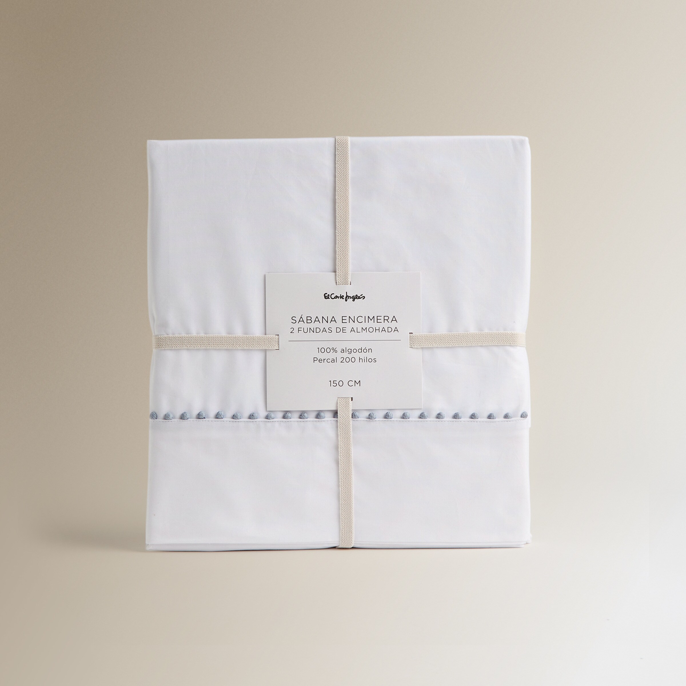 Conjunto de Lençóis de Algodão Denise Azul-5