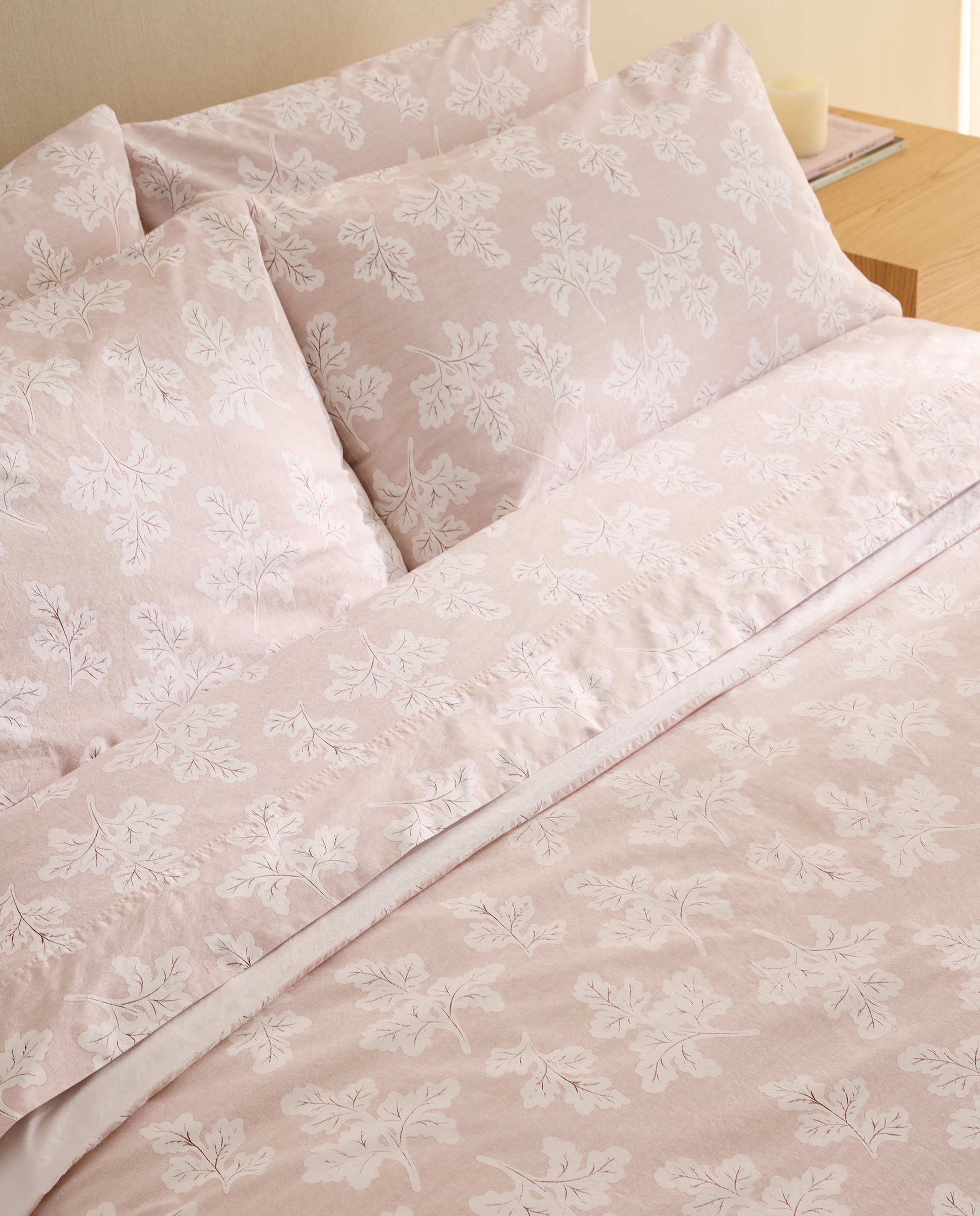 Conjunto de Lençóis de Algodão Laurus Rosa-4