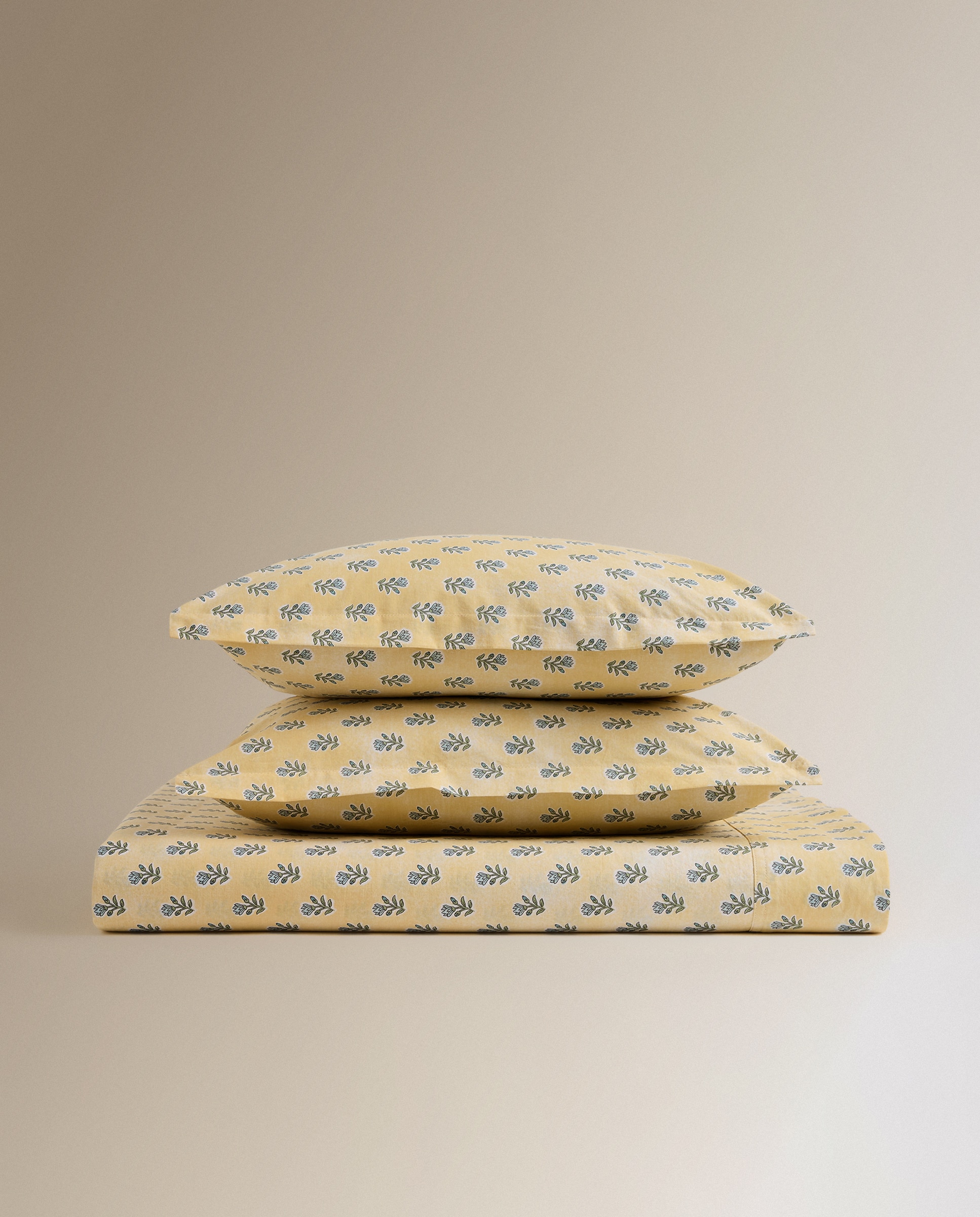 Juego de sábanas algodón Summer - Rosa Cama 90 cm Amarillo-5