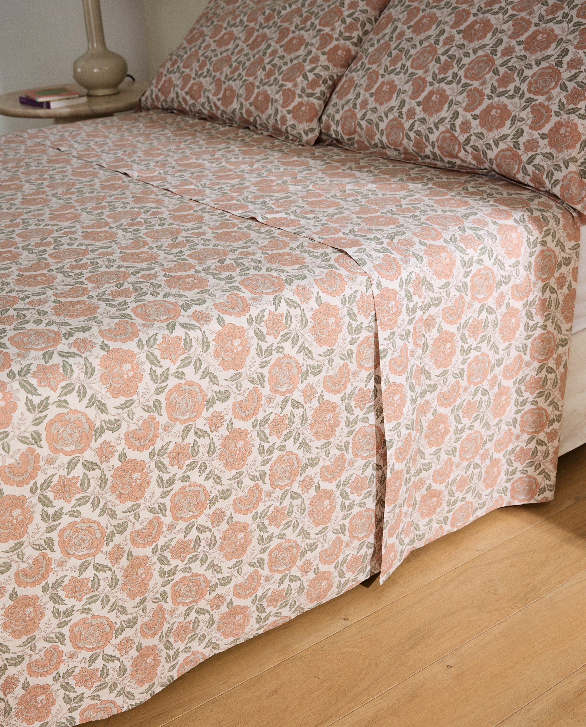 Juego de sábanas algodón percal Liliam - Caldero Cama 90 cm Caldero-2