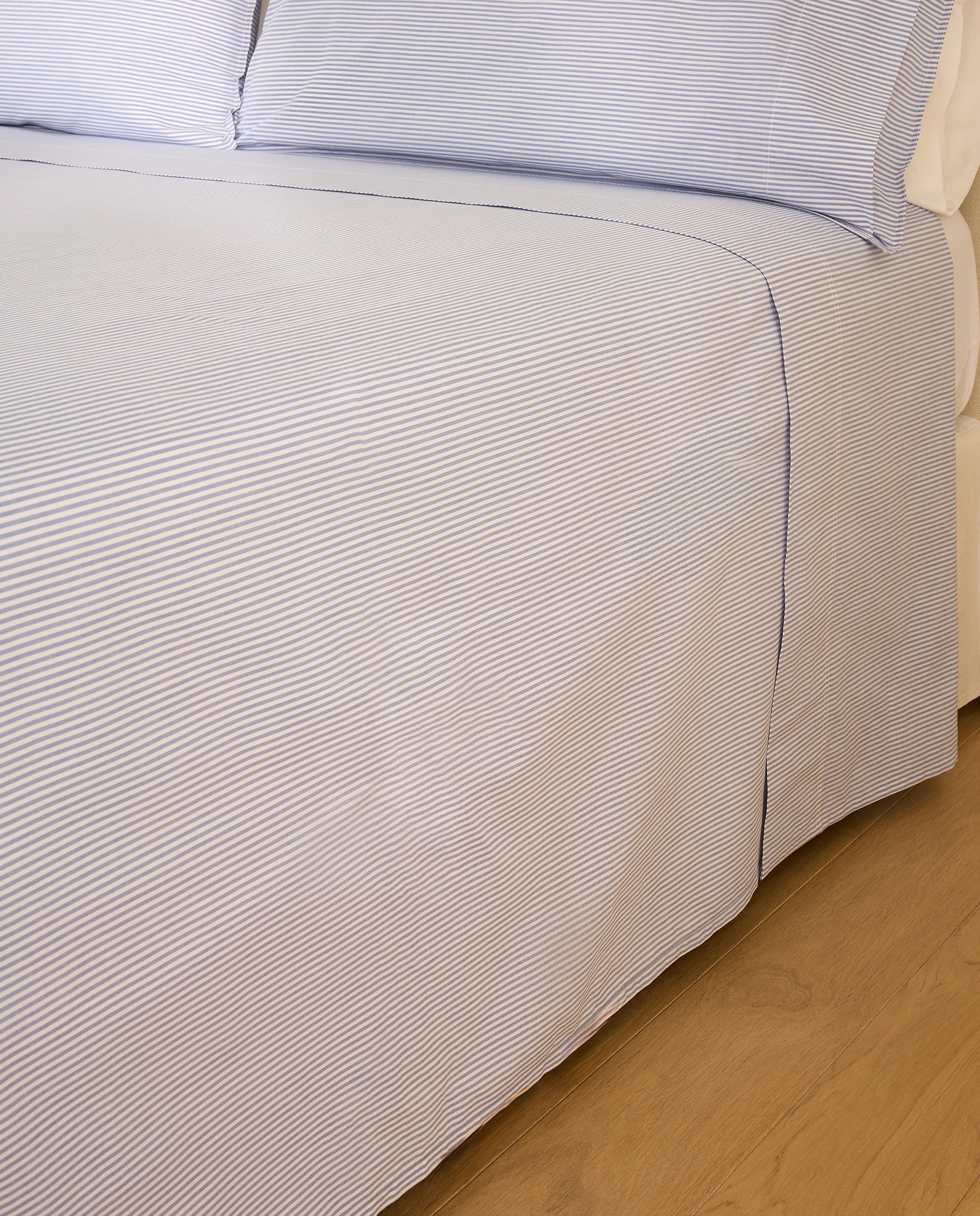 Juego de sábanas algodón Oxford - Azul Cama 105 cm Azul-2
