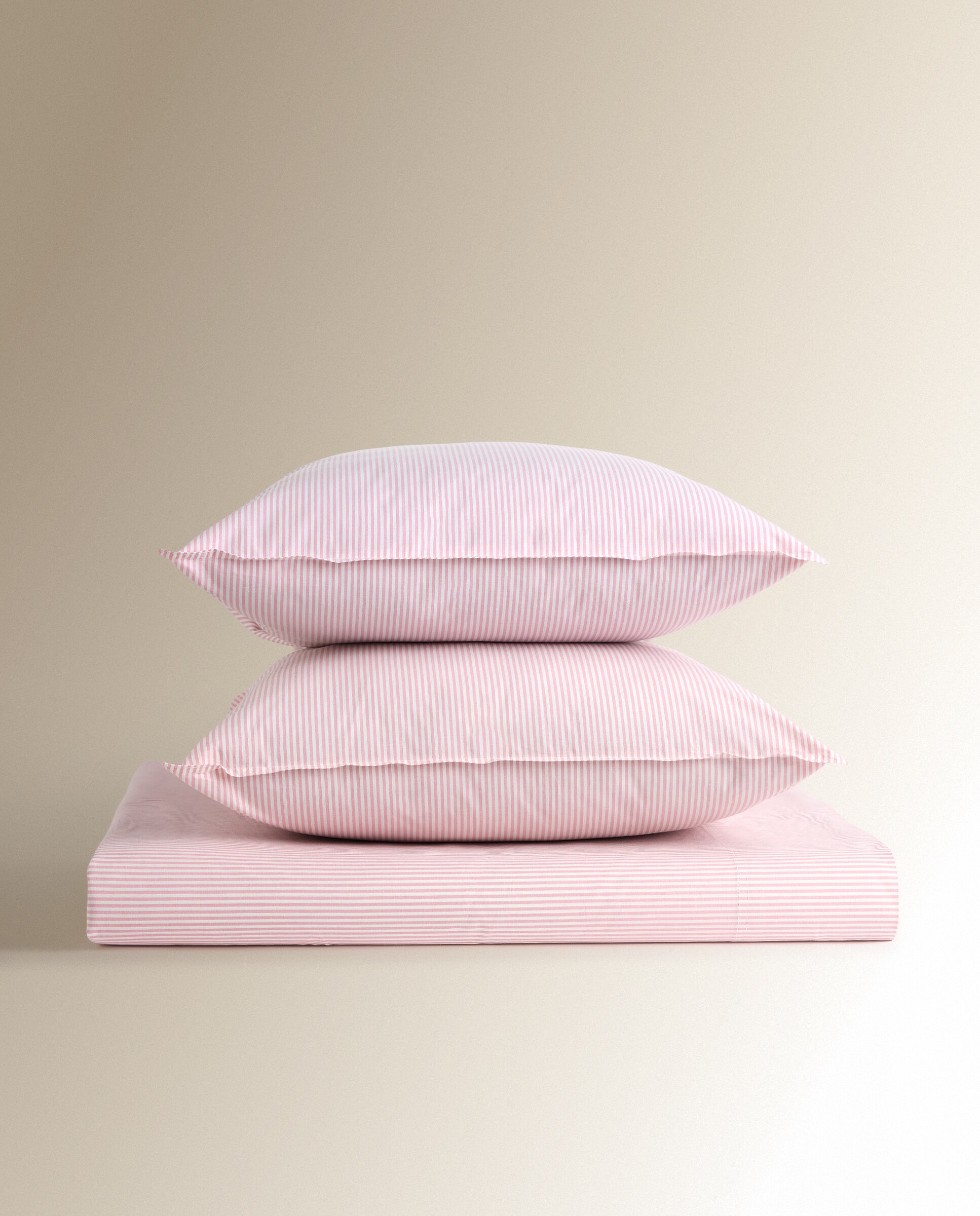 Conjunto de lençóis de algodão Oxford Rosa-5