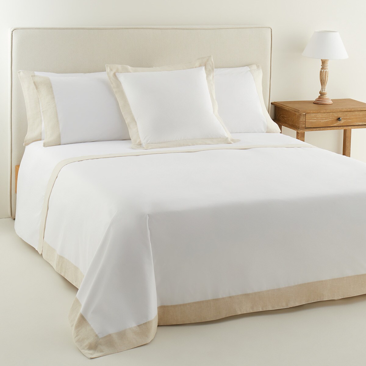 Conjunto de Lençóis de Algodão Jolie Branco-4