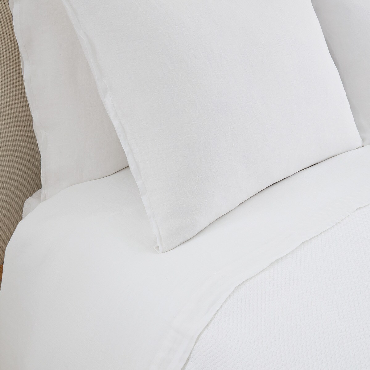 Juego de sábanas Lino Room - El Corte Inglés Blanco Cama 90 cm Blanco-2