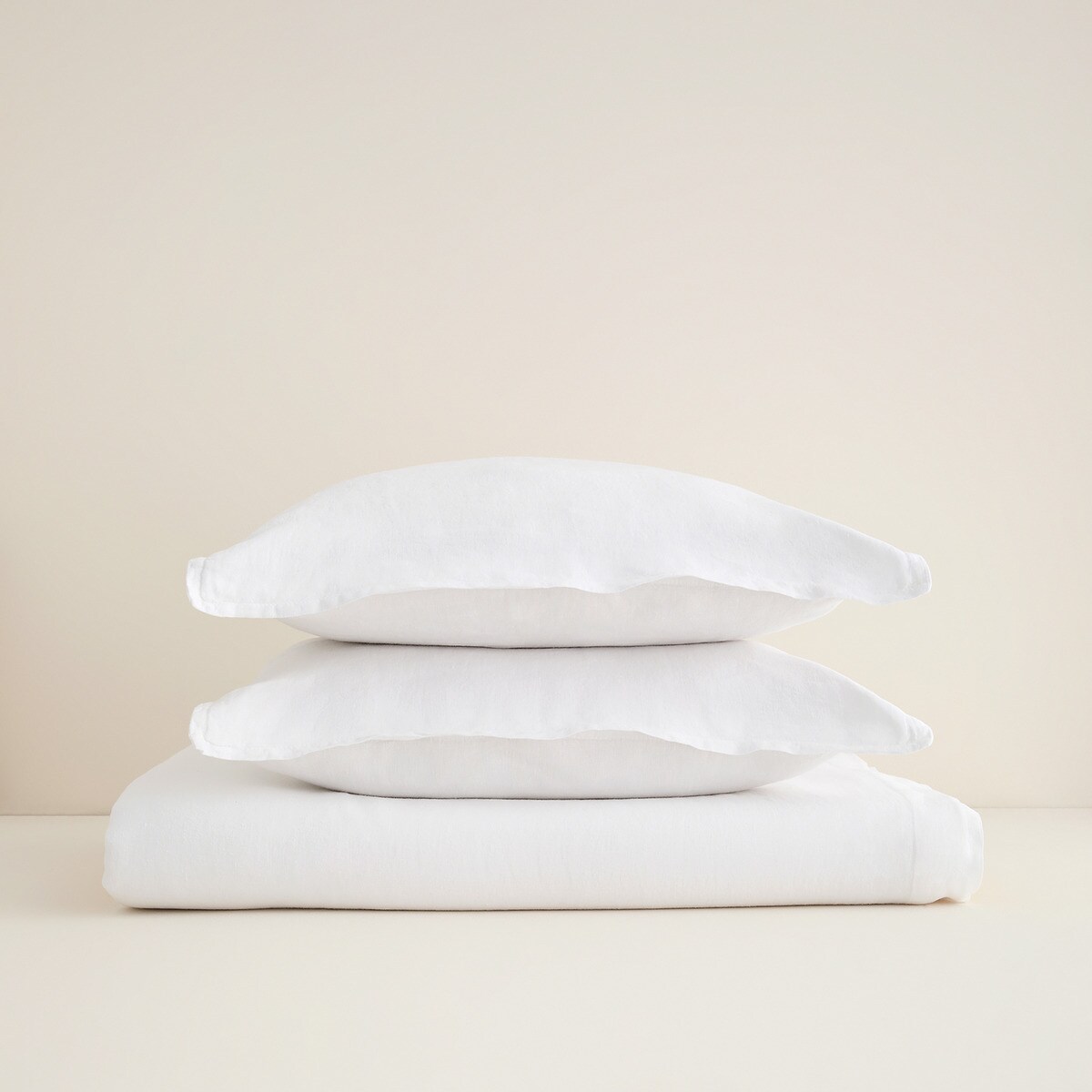 Juego de sábanas Lino Room - El Corte Inglés Blanco Cama 90 cm Blanco-4