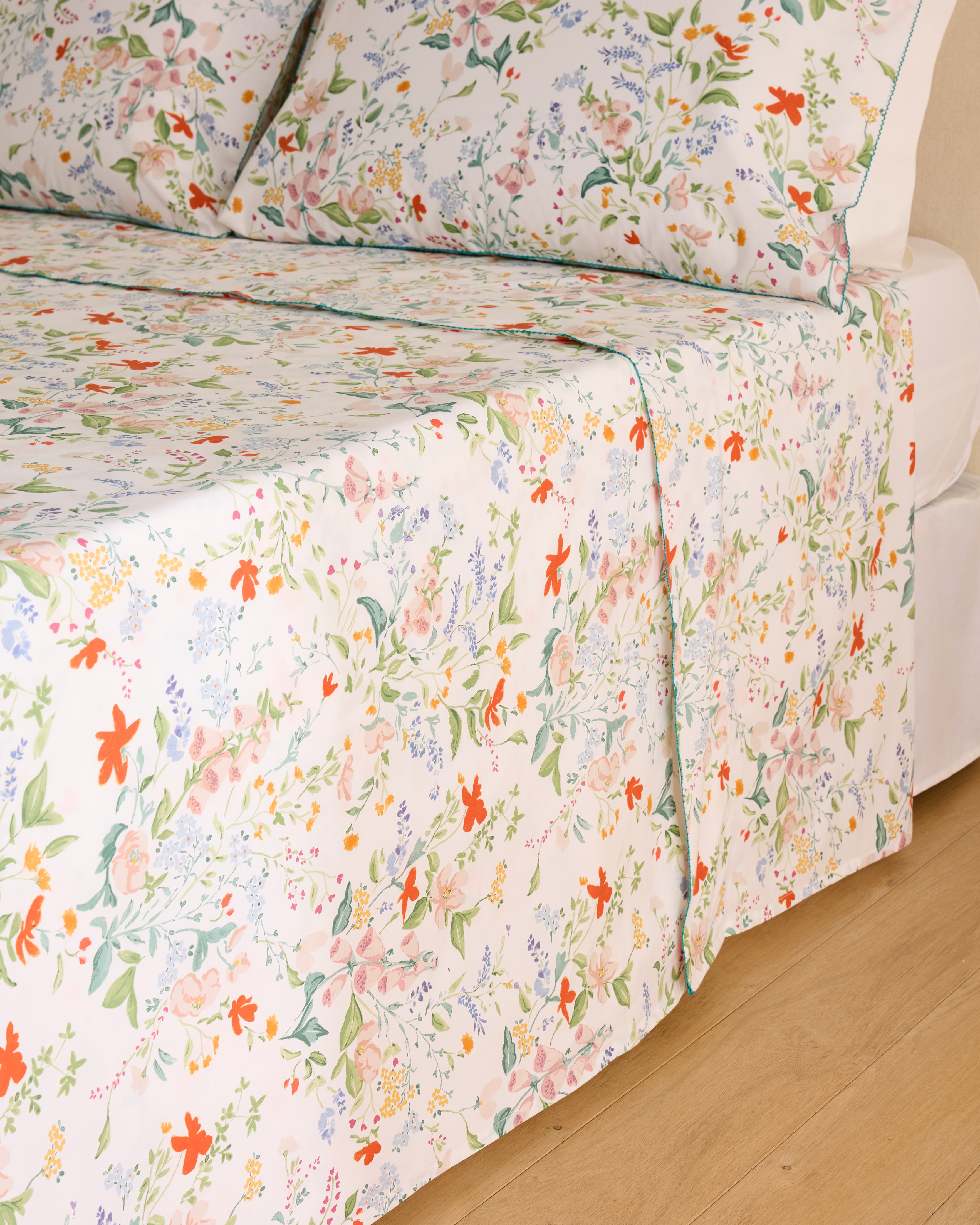 Conjunto de Lençóis de Algodão Cecile Multicolor-2