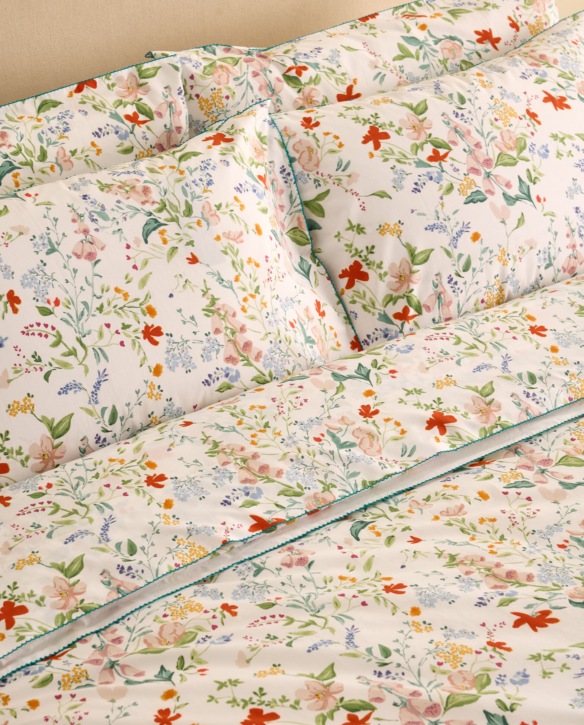 Conjunto de Lençóis de Algodão Cecile Multicolor-4