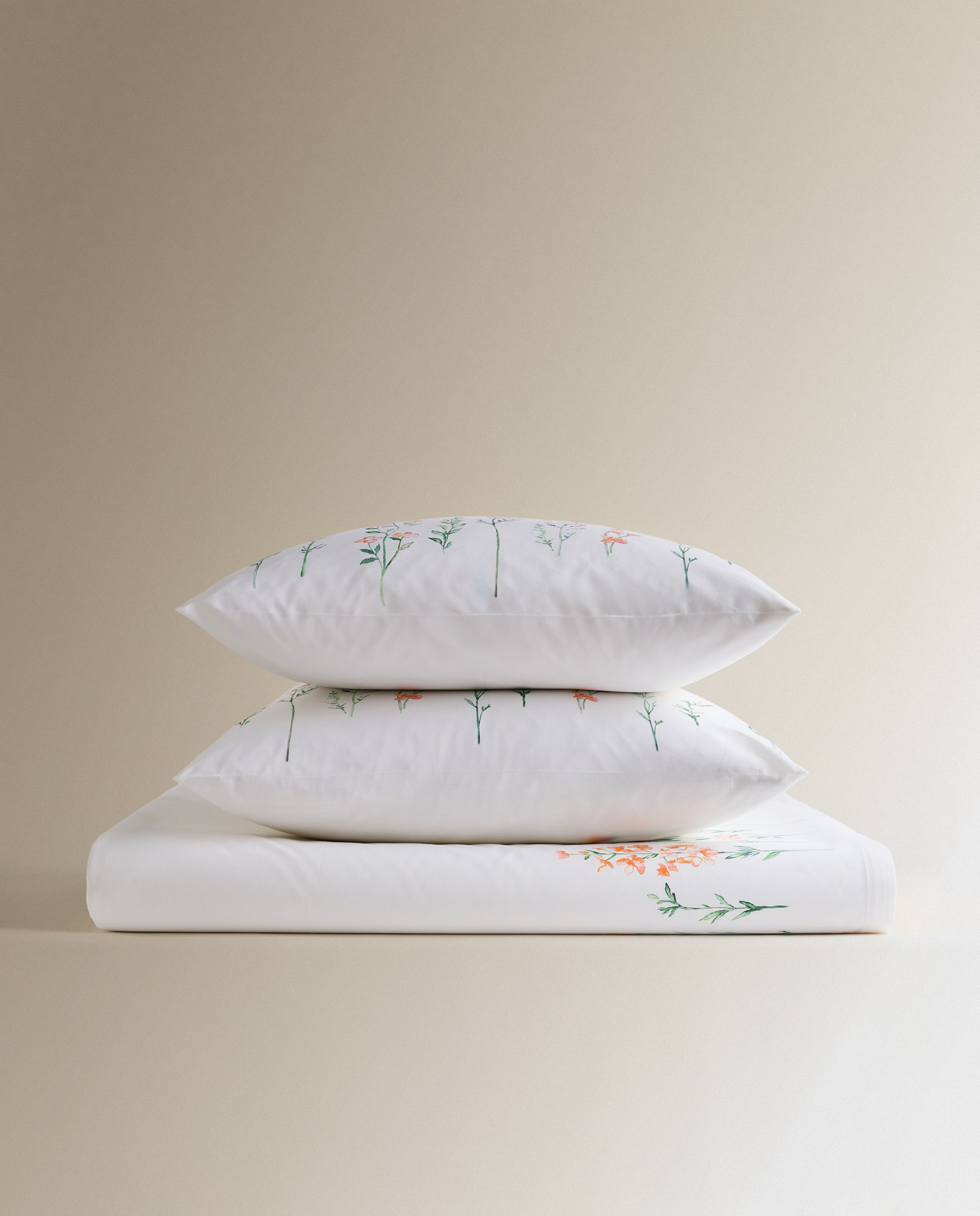 Jogo de lençóis de algodão Fleur Multicolor-5