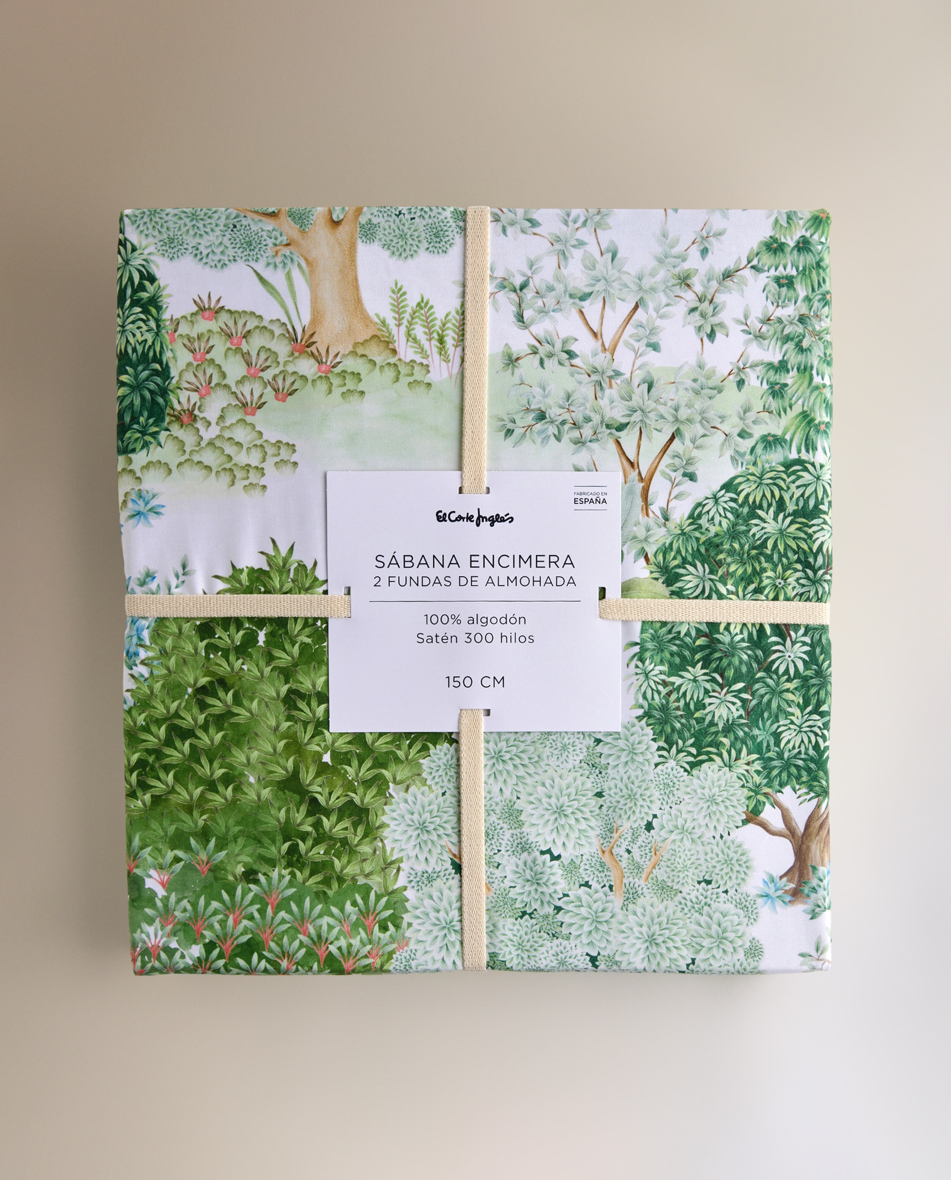 Conjunto de Lençóis de Algodão Acetinado Lodhi Verde-6