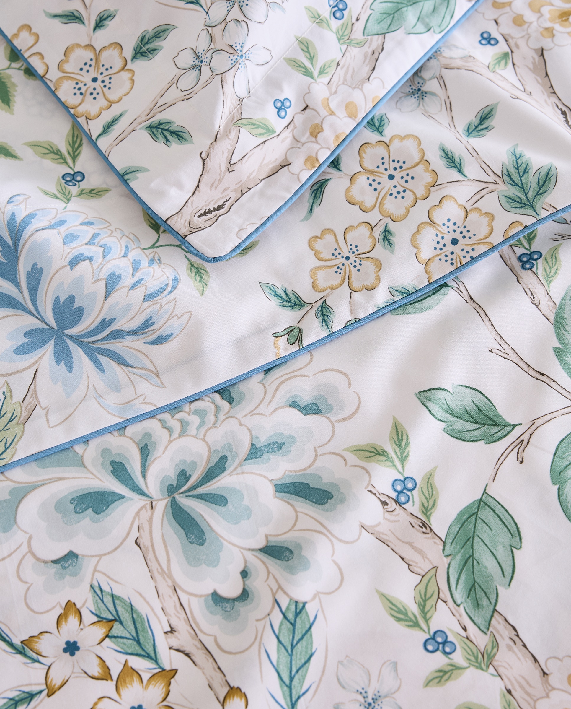 Conjunto de Lençóis de Algodão Eiren Azul-3