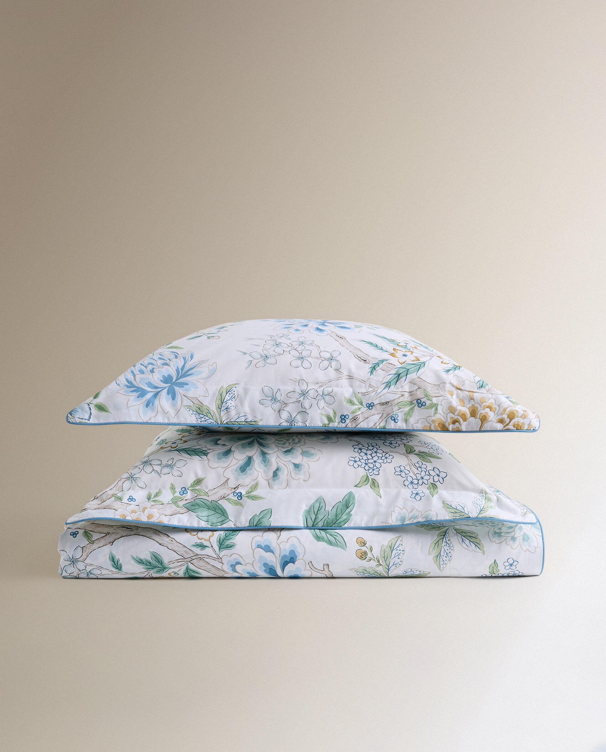 Conjunto de Lençóis de Algodão Eiren Azul-5