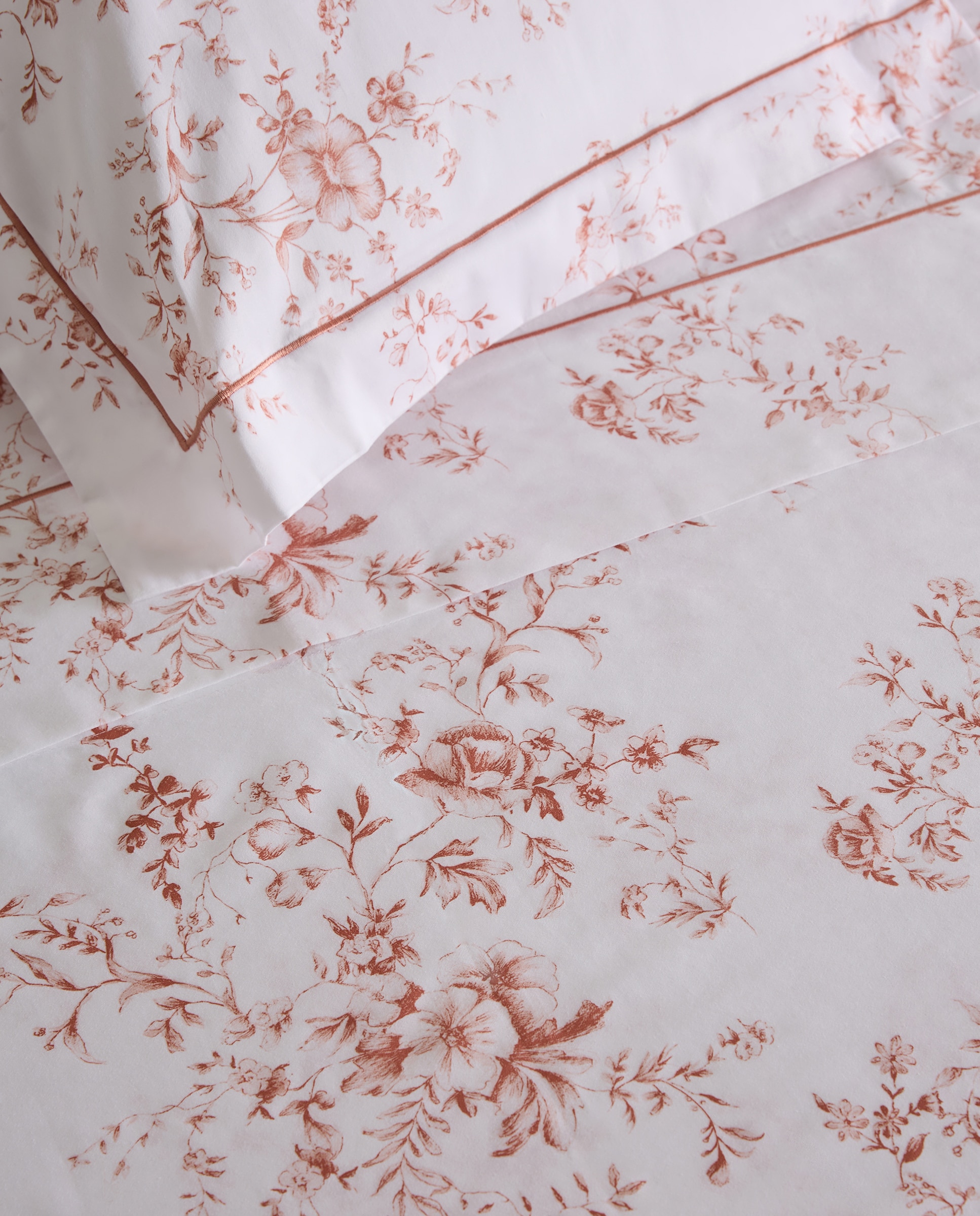 Conjunto de Lençóis de Algodão Acetinado Bianca Rosa-3