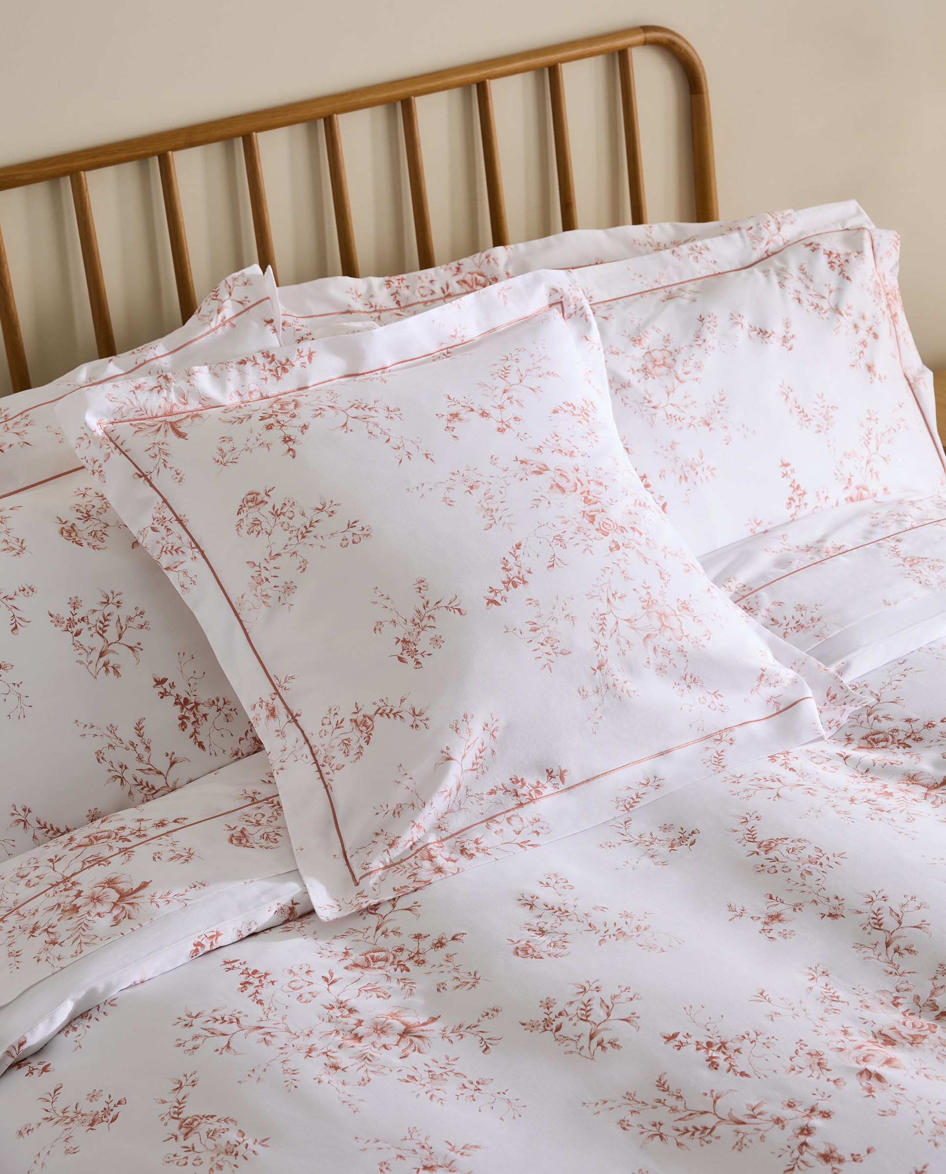 Conjunto de Lençóis de Algodão Acetinado Bianca Rosa-4