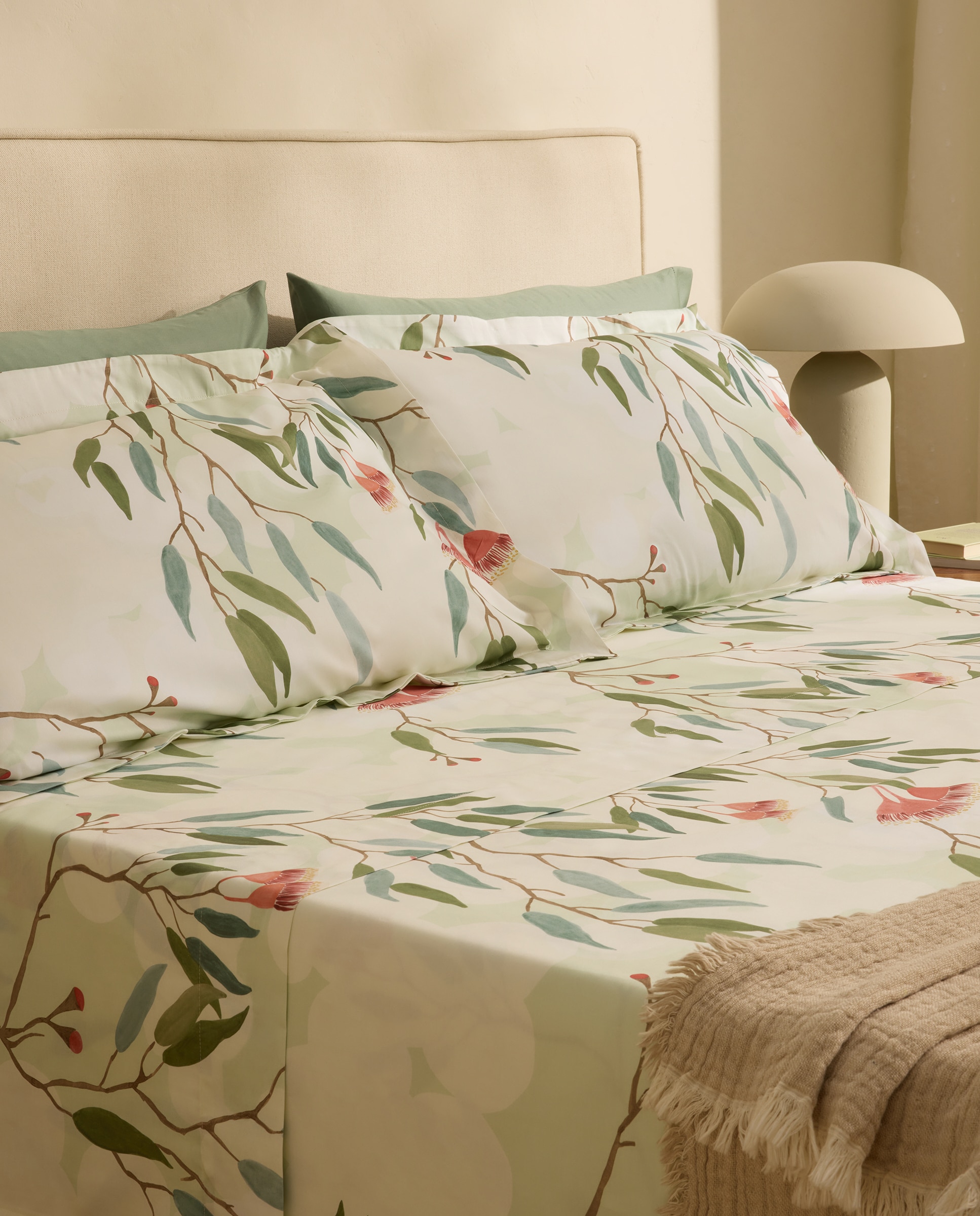 Imagem 0 de Conjunto de Lençóis de Algodão Acetinado Eucali