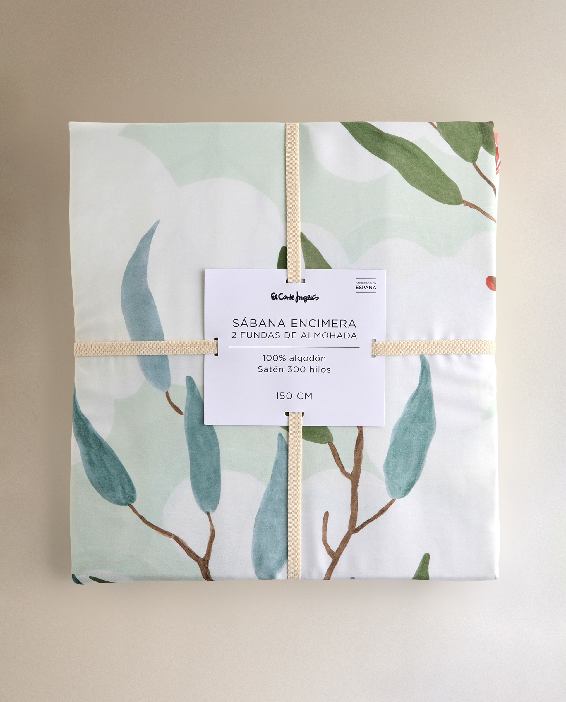 Conjunto de Lençóis de Algodão Acetinado Eucali Verde-6