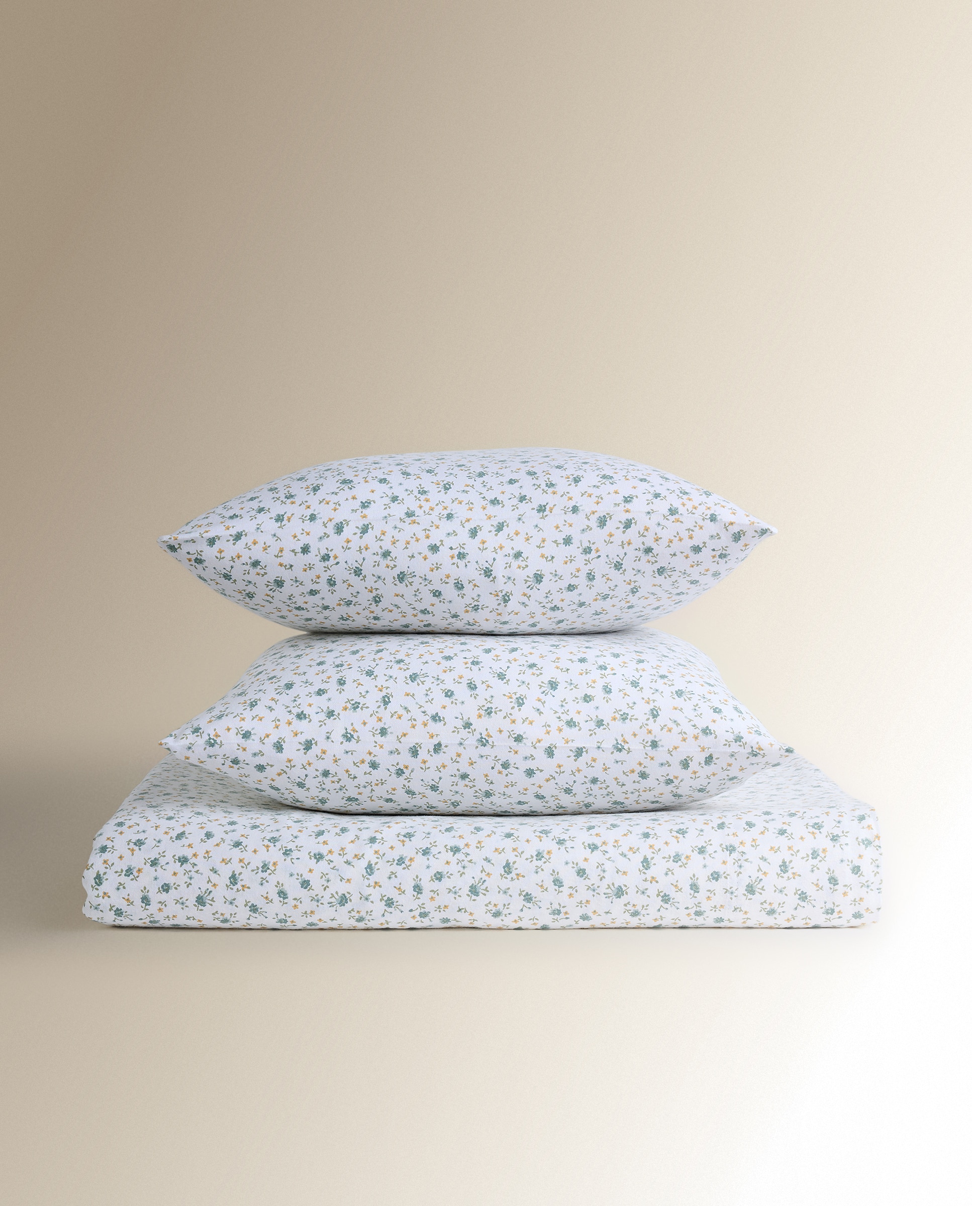 Juego de sábanas franela Blanche - Azul Cama 105 cm Azul-5