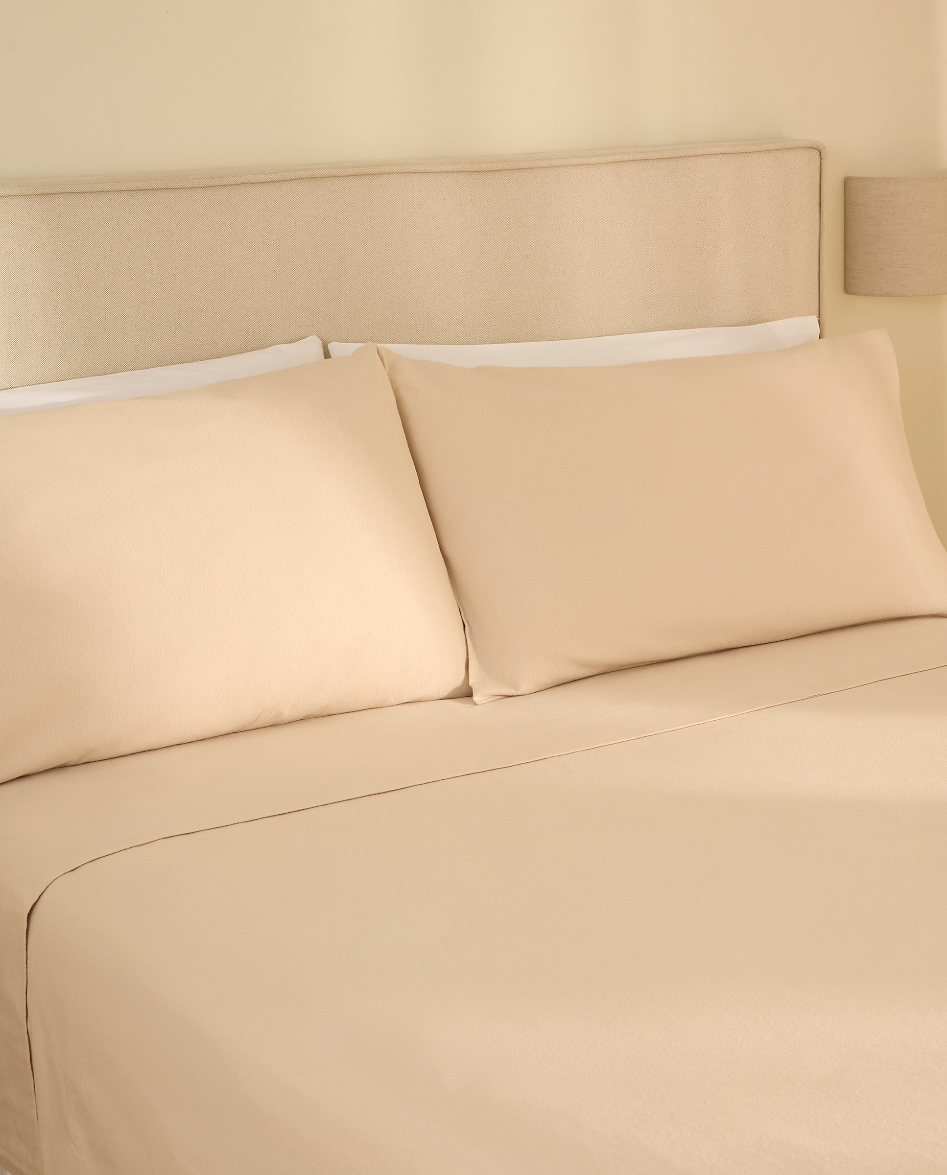 Imagen 1 de Juego de sábanas franela Everest - Beige Cama 90 cm Beige