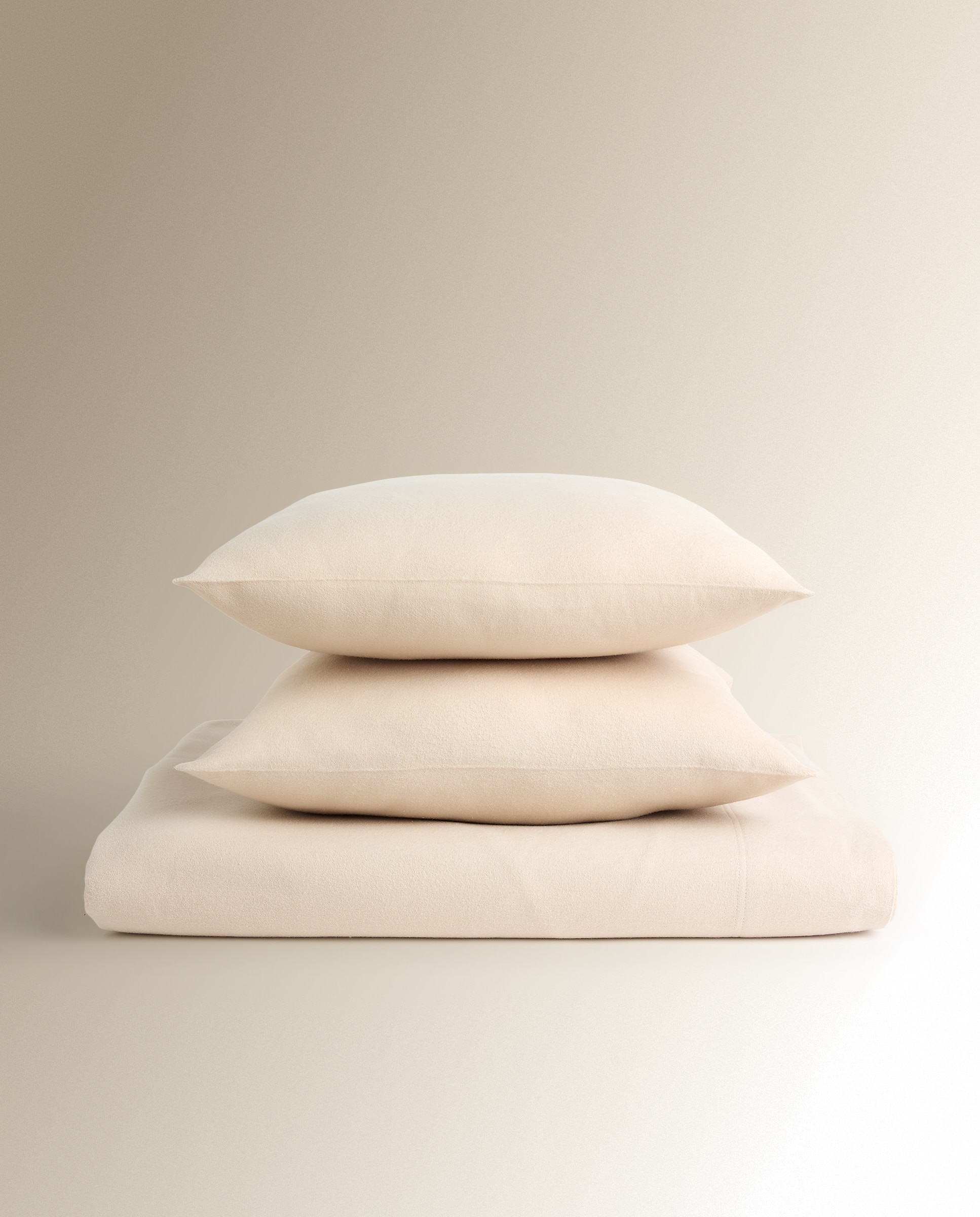 Imagen 5 de Juego de sábanas franela Everest - Beige Cama 90 cm Beige