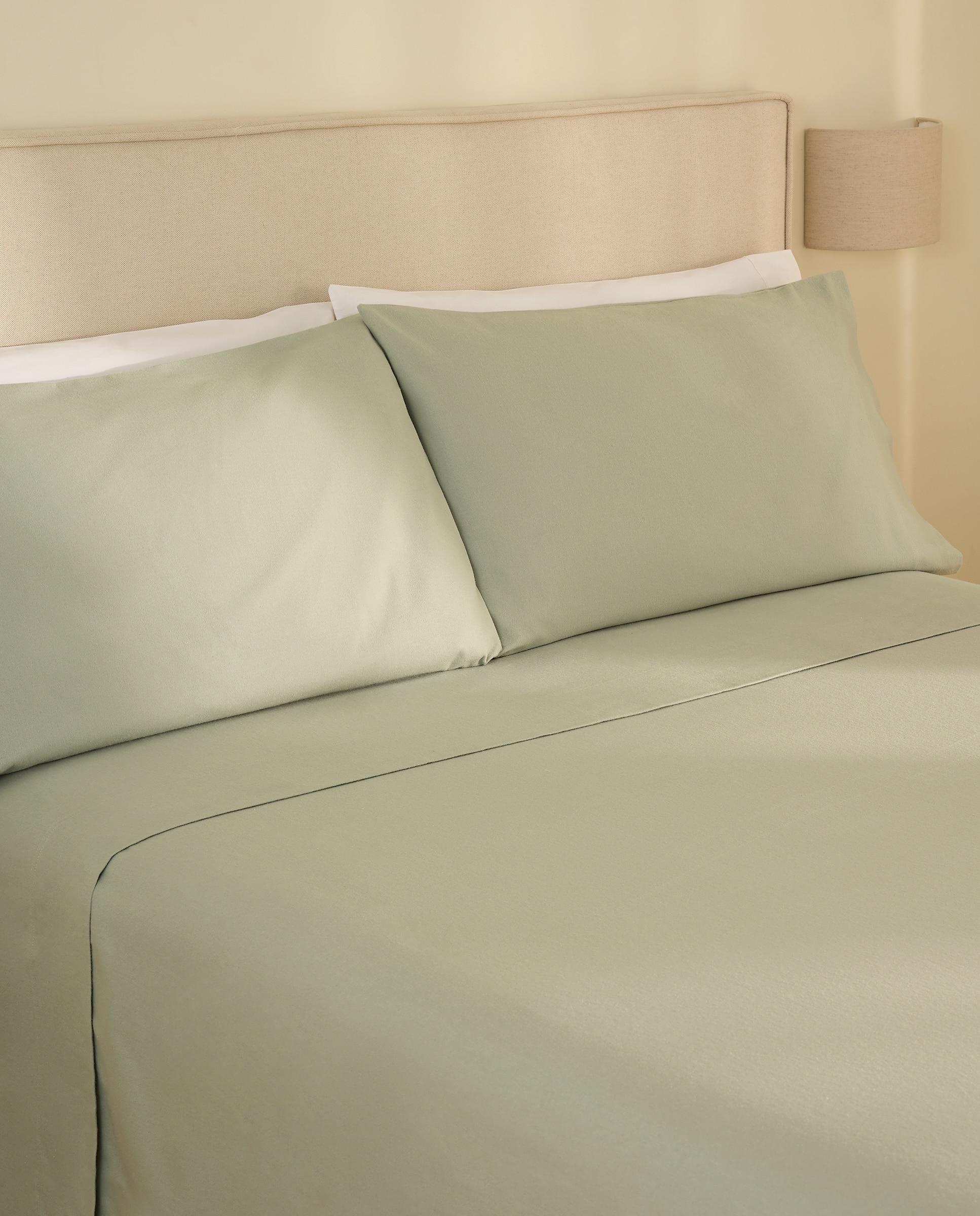 Juego de sábanas franela Everest - Verde Cama 90 cm Verde-1
