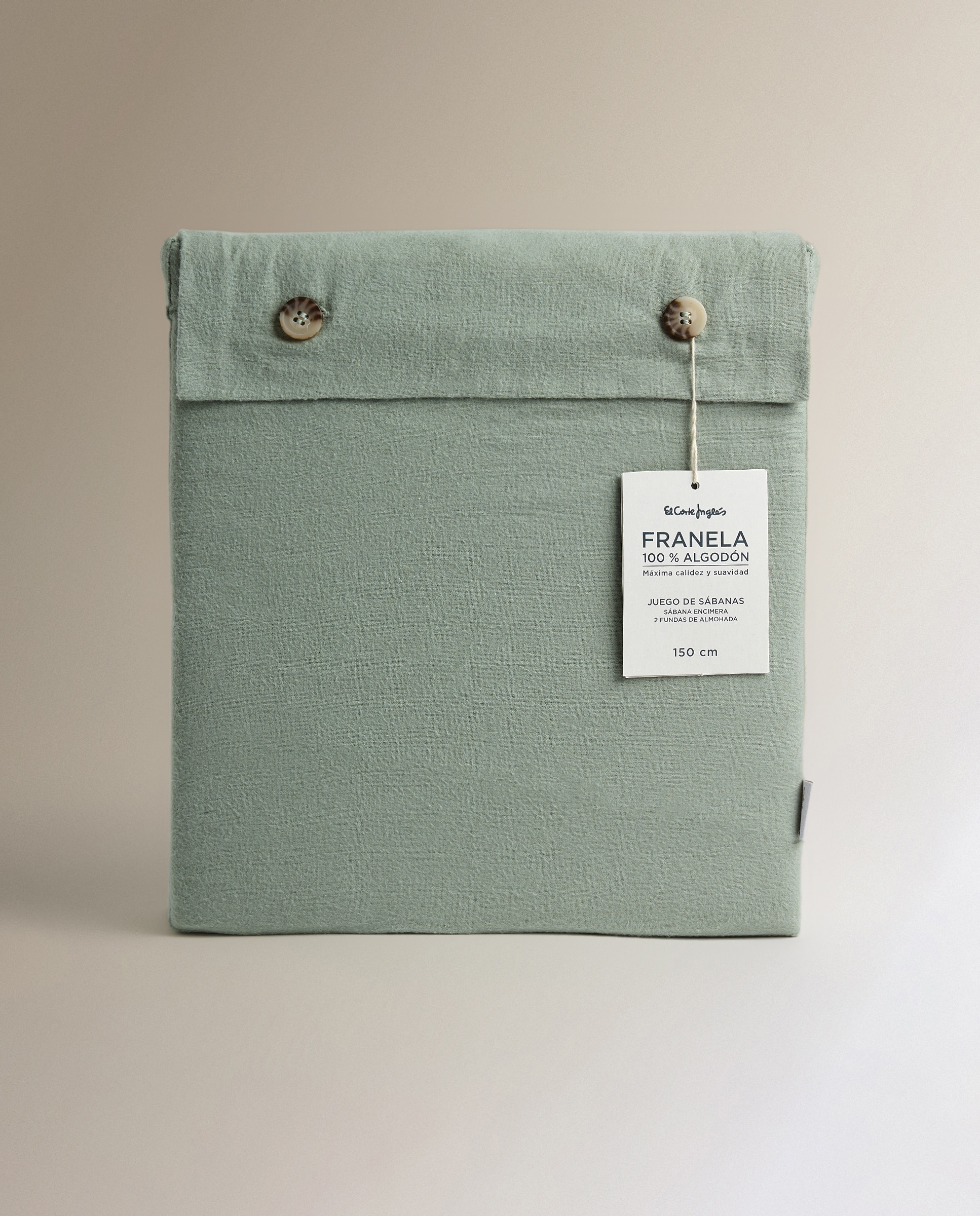 Juego de sábanas franela Everest - Verde Cama 90 cm Verde-6