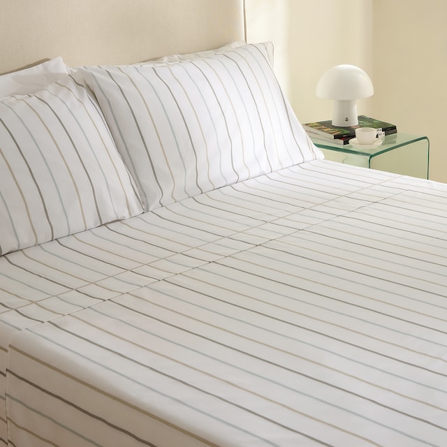 Imagen 0 de Juego de sábanas con bajera algodón Coen Basics El Corte Inglés