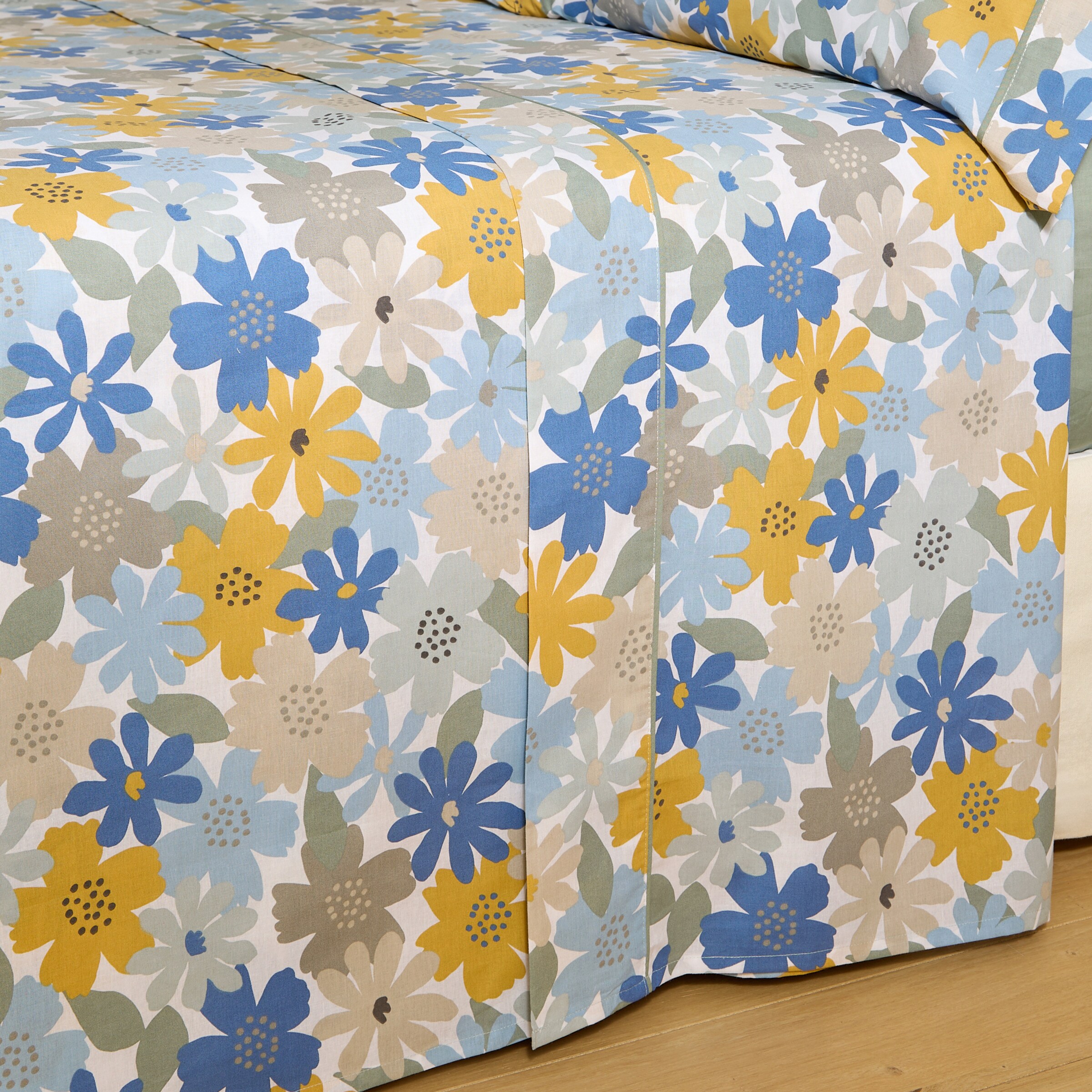 Conjunto de Lençóis com Lençol de Baixo em Algodão Finn Multicolor-2