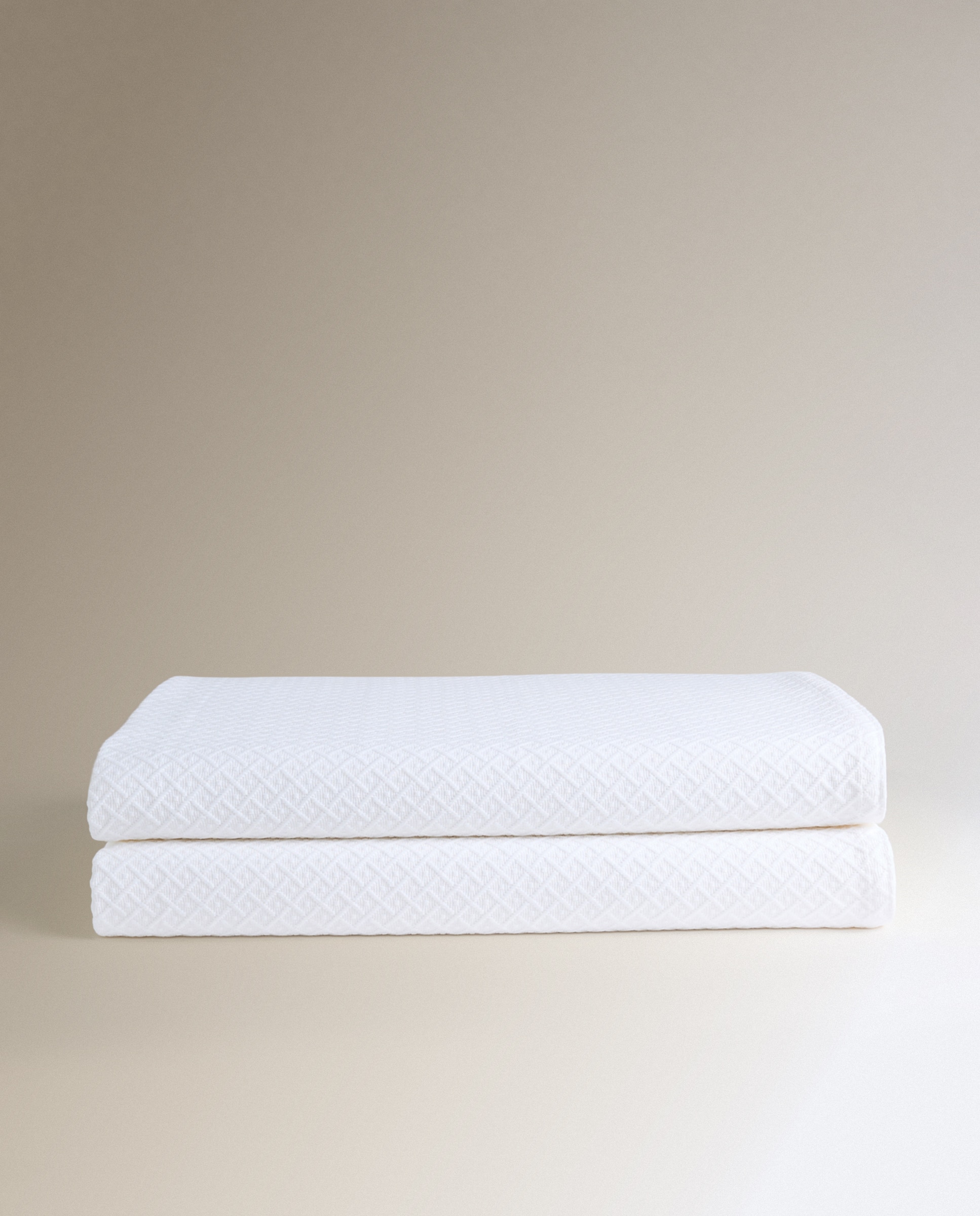 Colcha Aqua de Algodão Branco-4