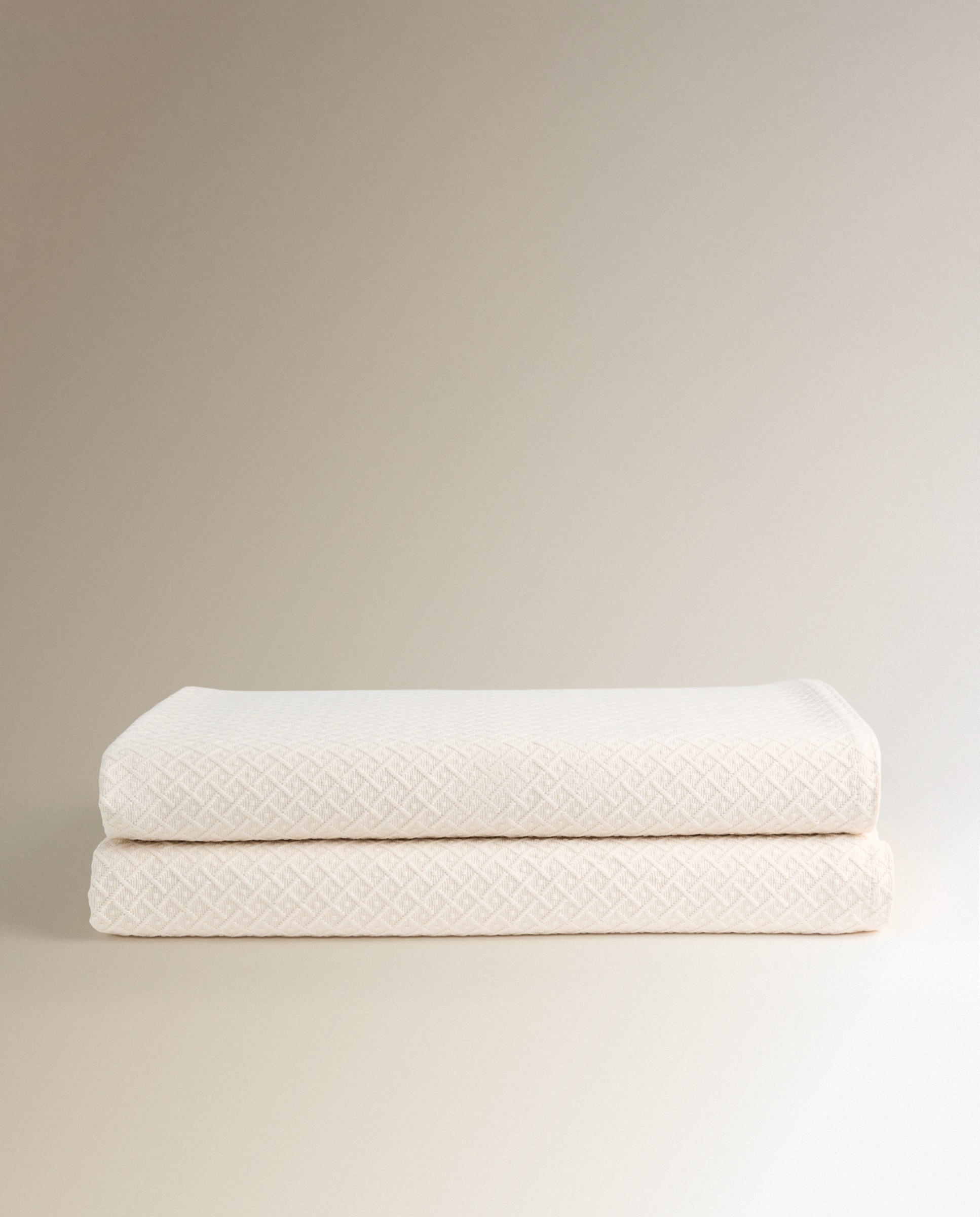 Colcha algodón Aqua - Beige Cama 150 cm Beige-4