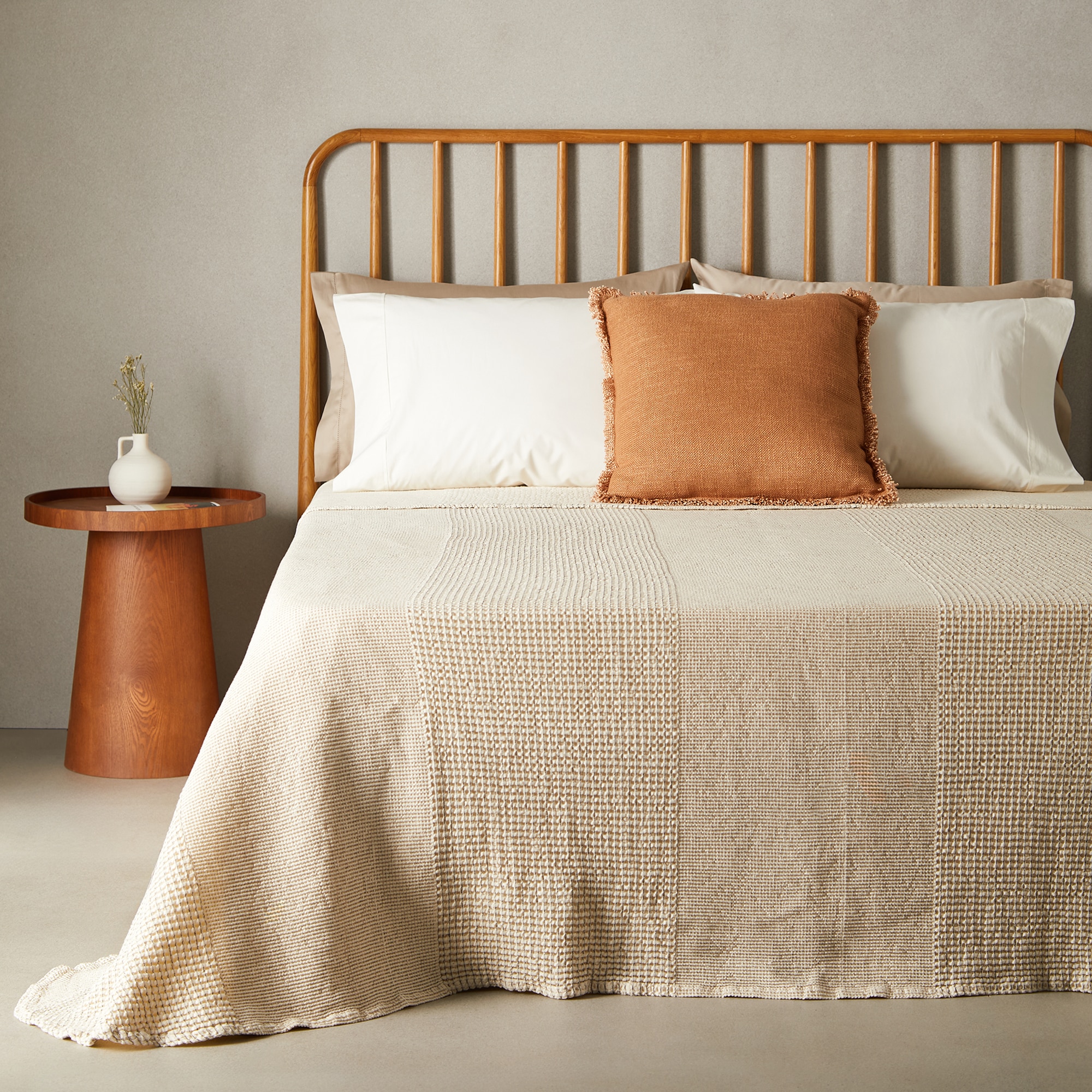 Colcha de Algodão Alive Natural-1