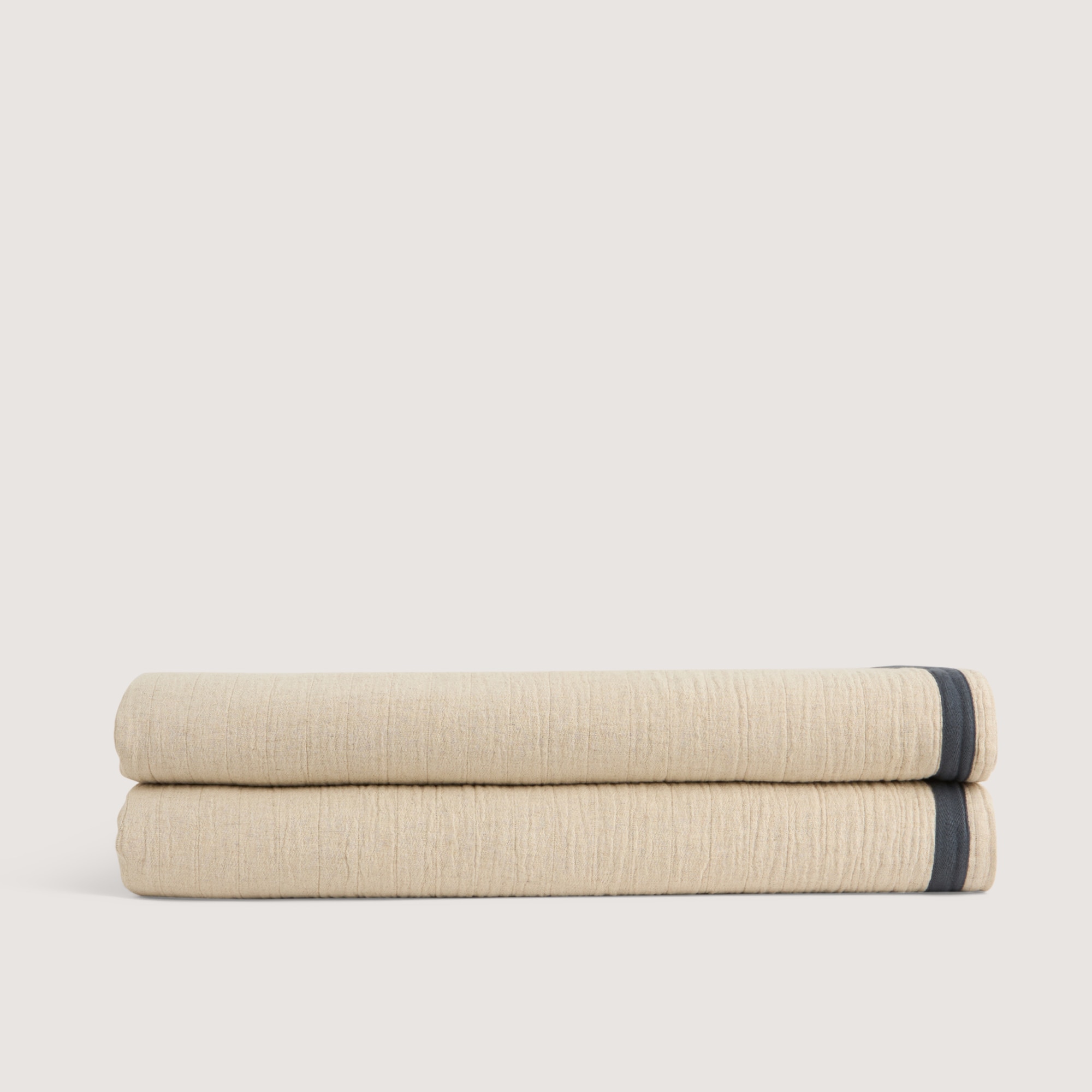 Colcha algodón y lino Soren Room - El Corte Inglés - Marrón Cama 90 cm Lino-2