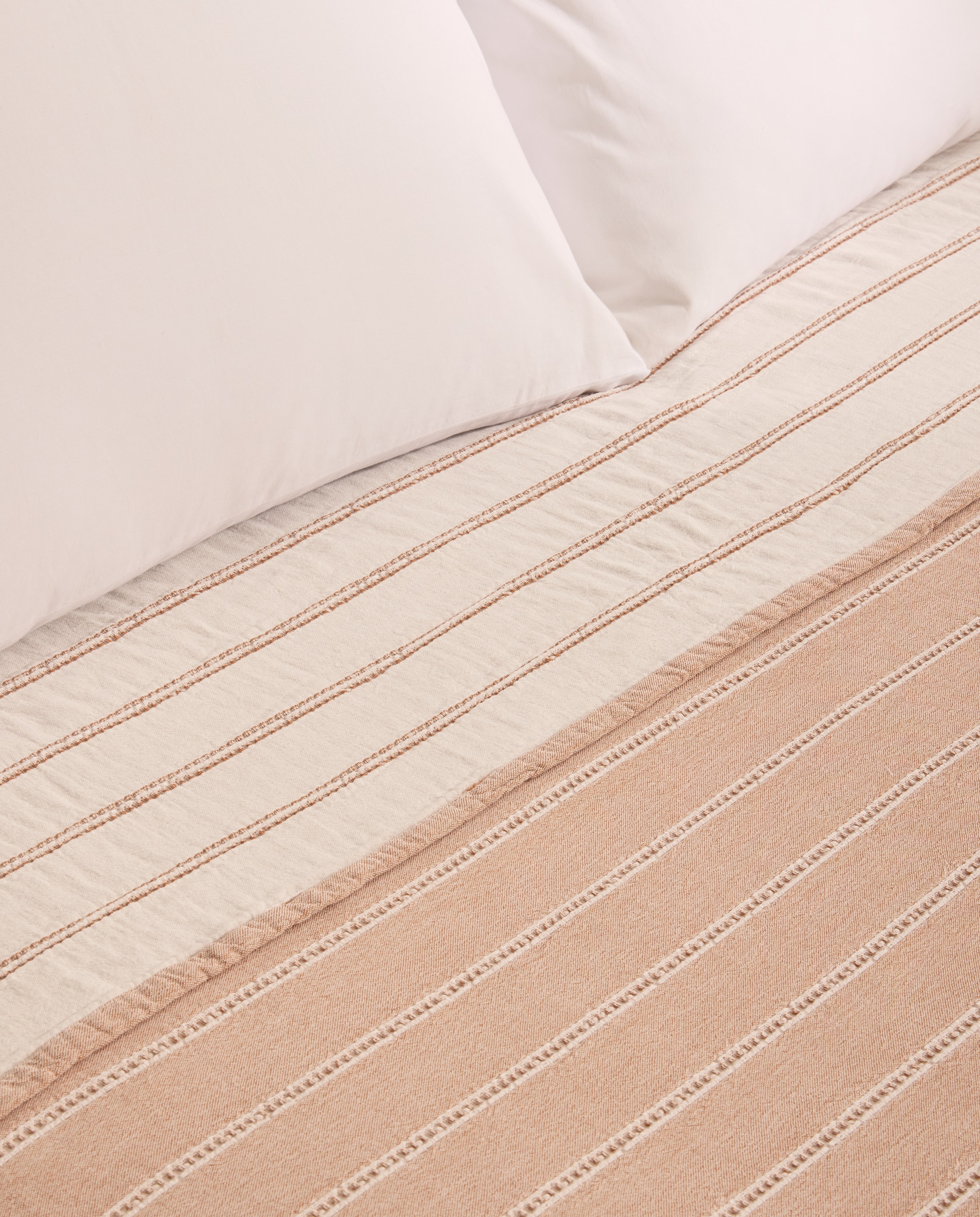 Colcha de Algodão e Linho Nac Terracota-2