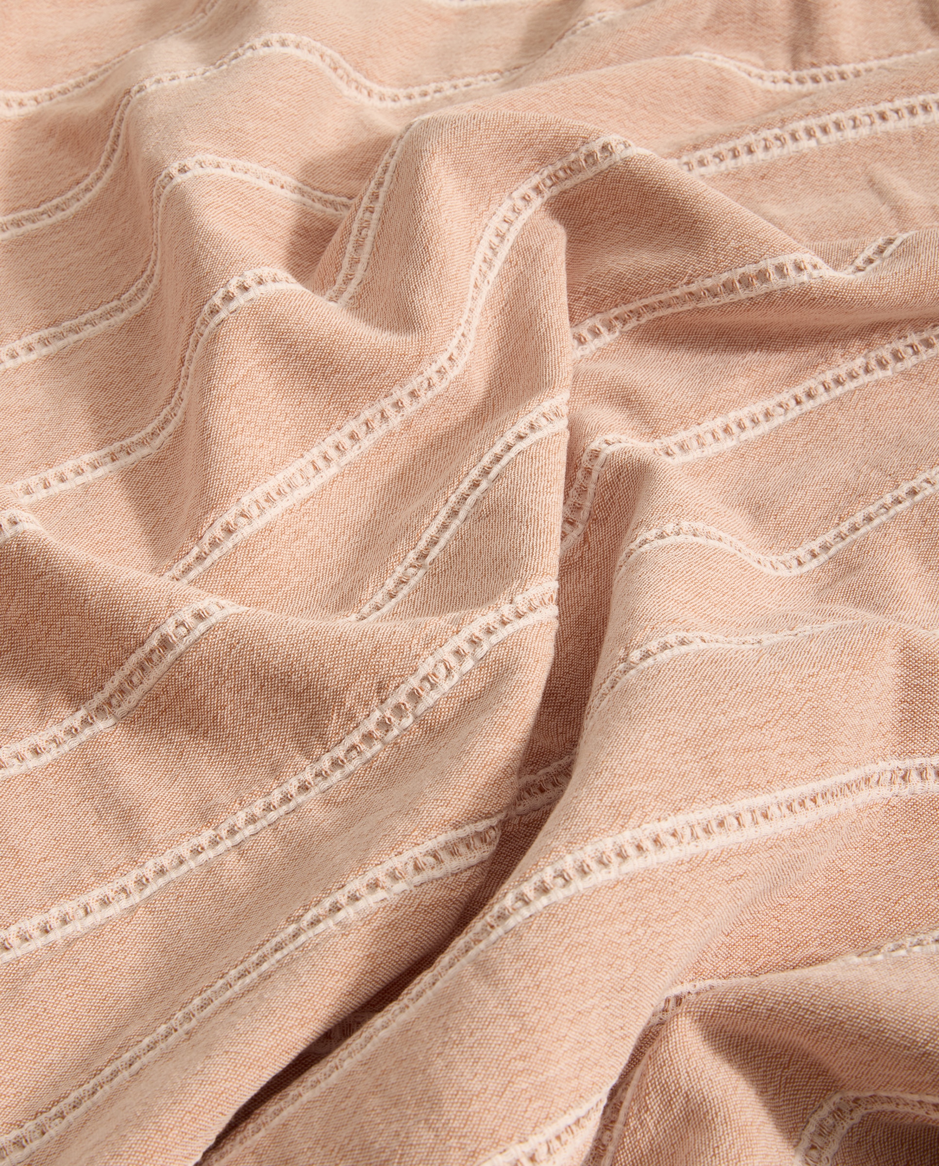 Colcha de Algodão e Linho Nac Terracota-3