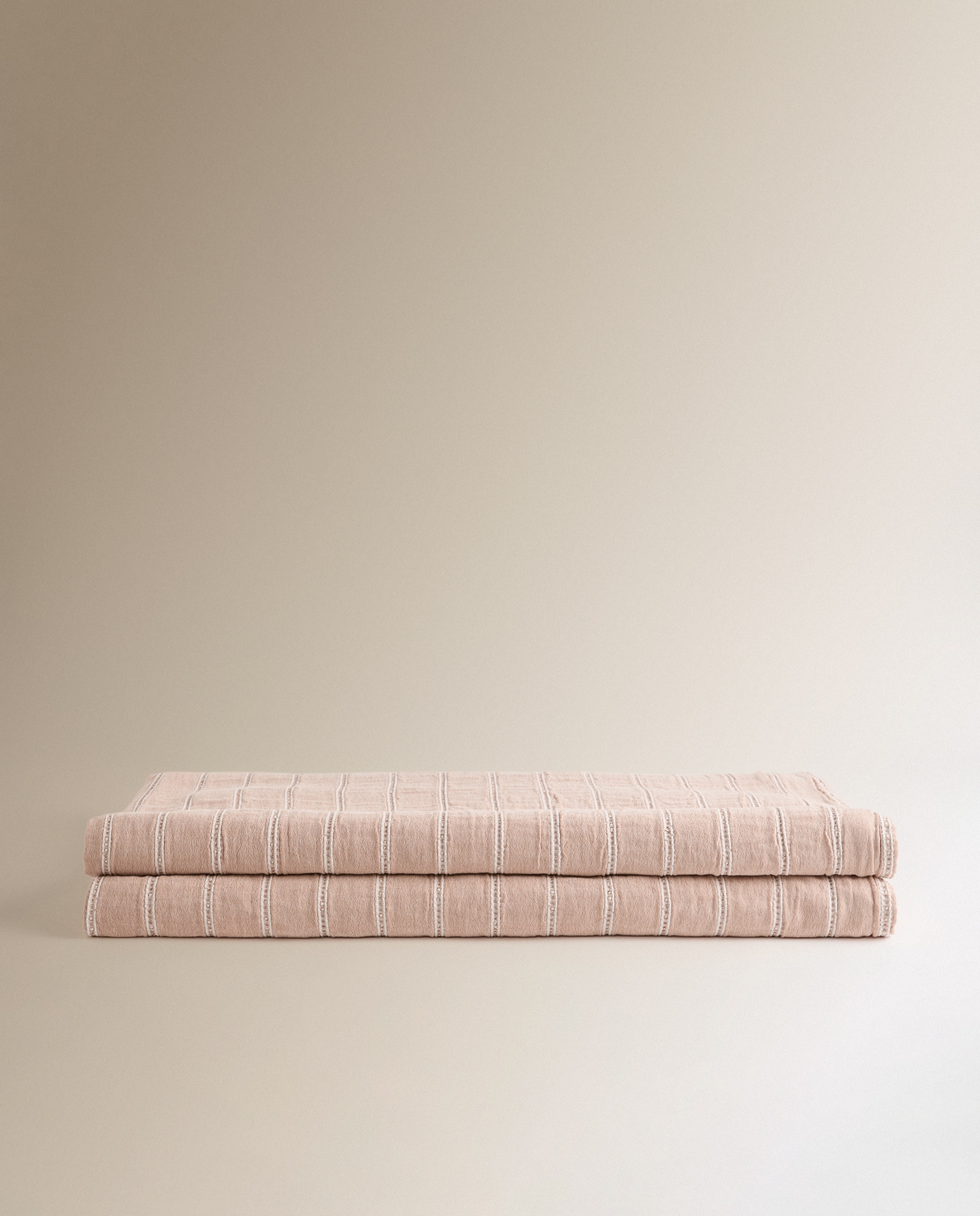 Colcha de Algodão e Linho Nac Terracota-4