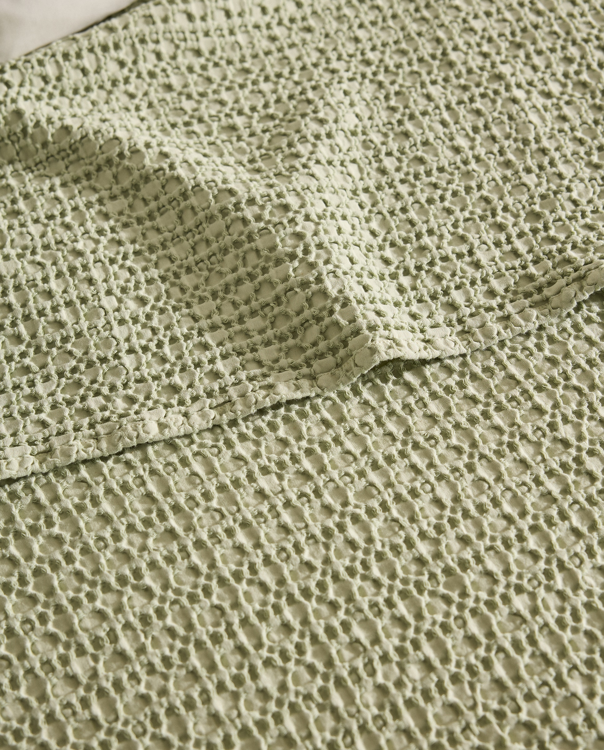 Colcha algodón Taylor - Verde Cama 135 cm Verde-3