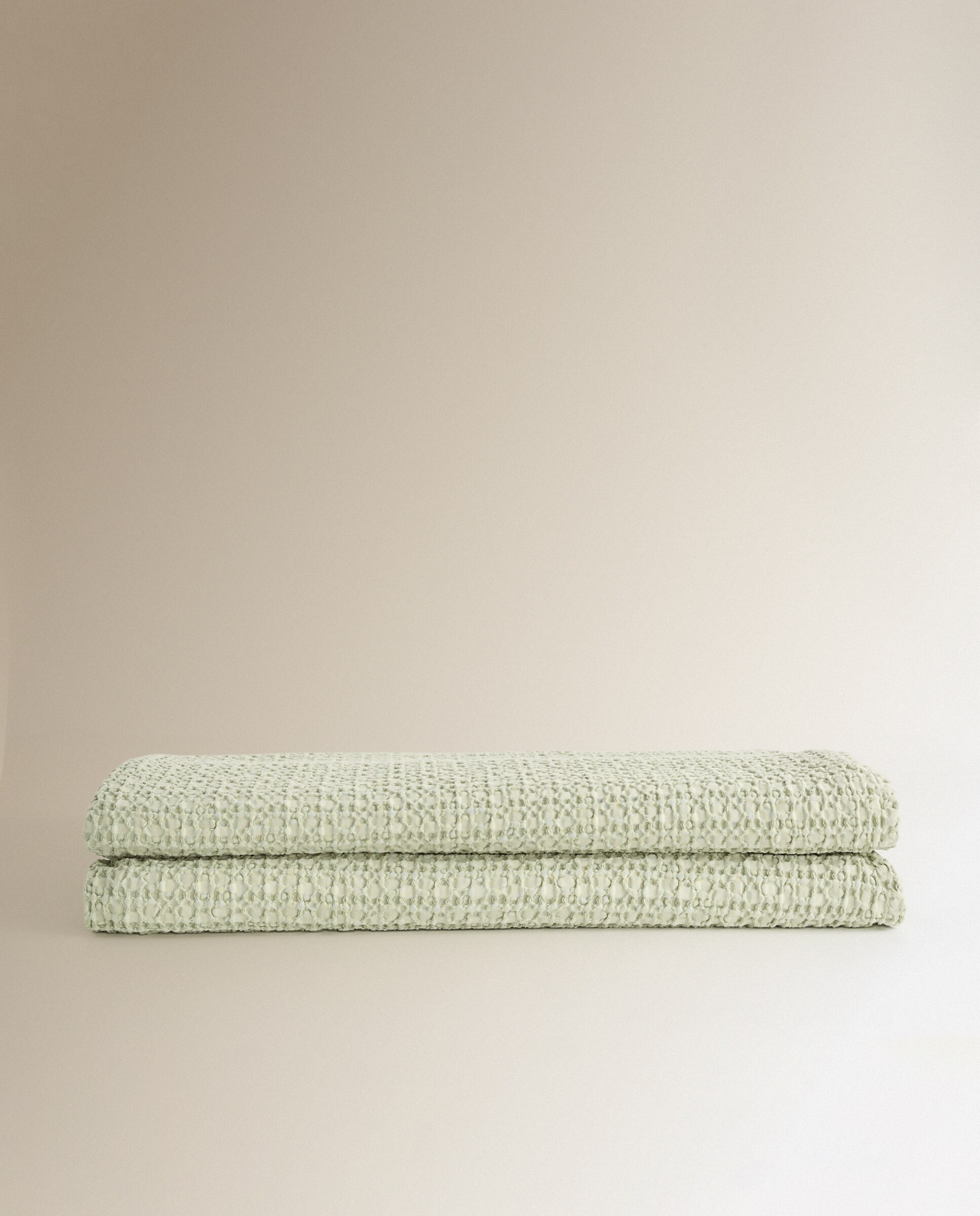 Colcha algodón Taylor - Verde Cama 135 cm Verde-4
