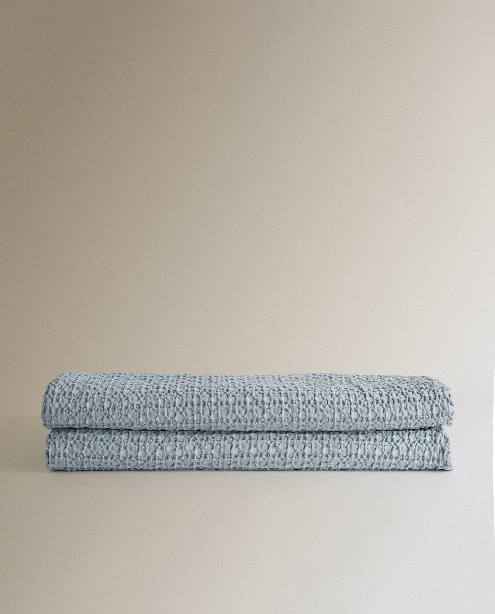 Colcha algodón Taylor - Azul Cama 135 cm Azul-4