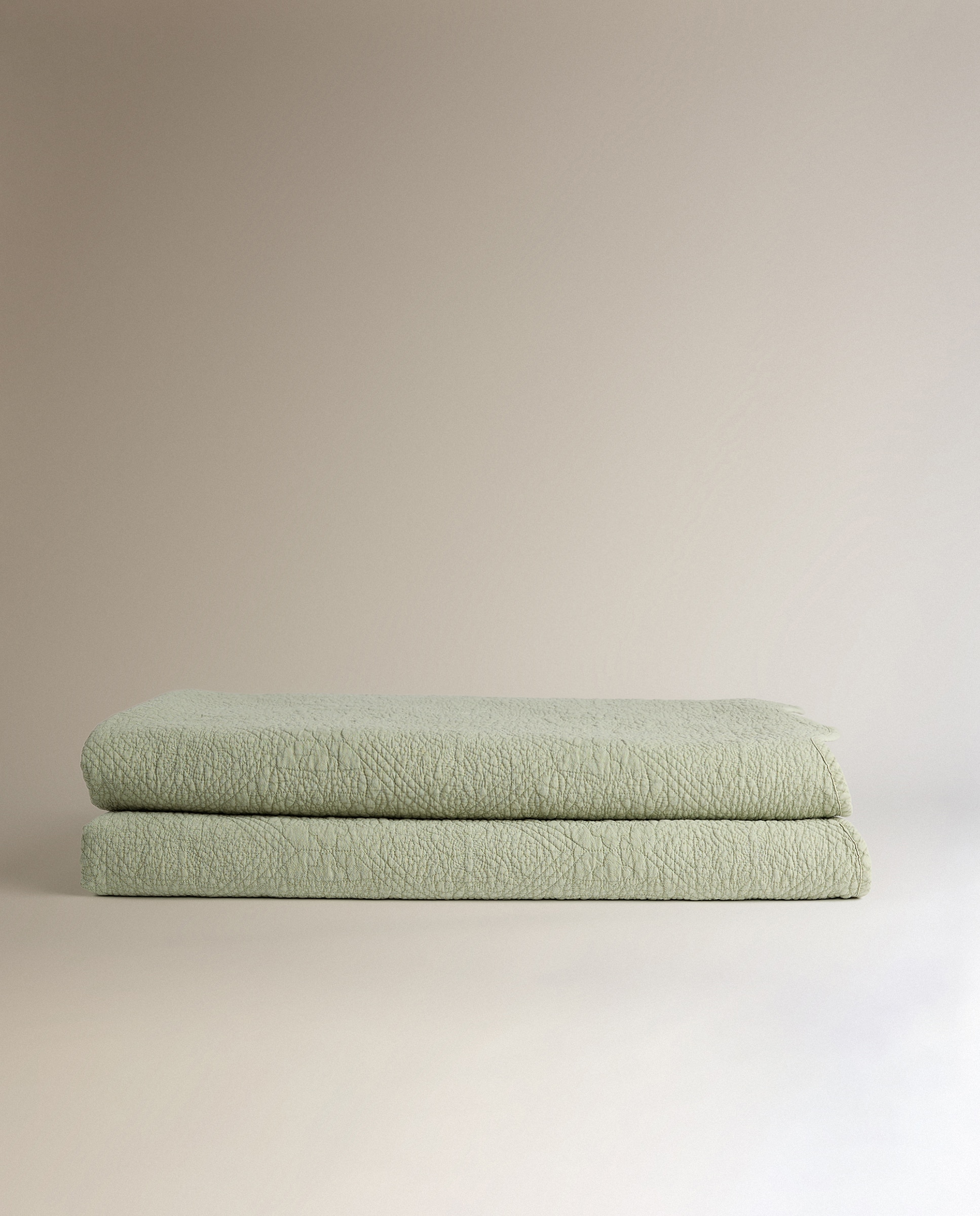 Colcha algodón Bela - Verde Cama 90 cm Verde-4