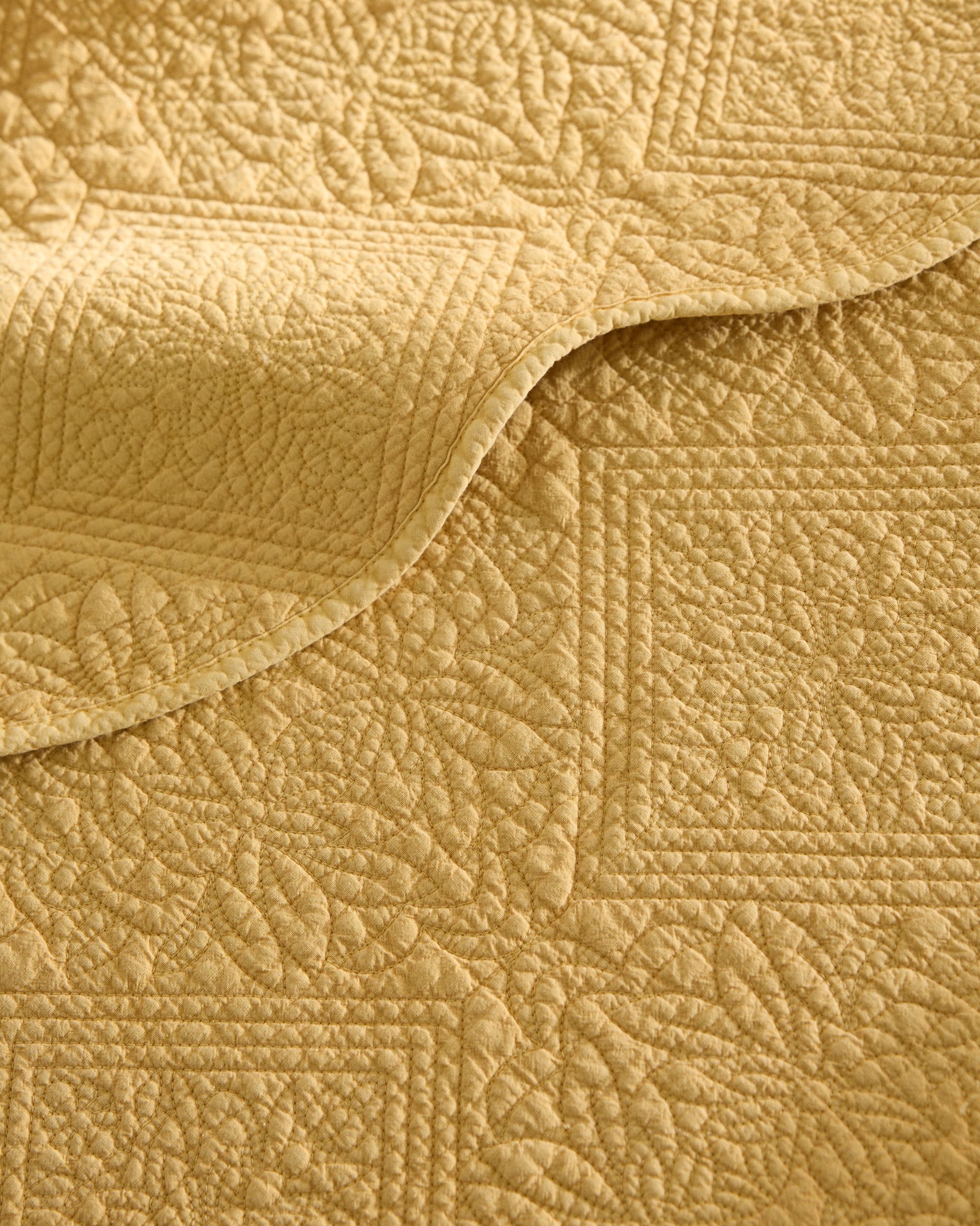 Colcha de Algodão Bela Amarelo-3