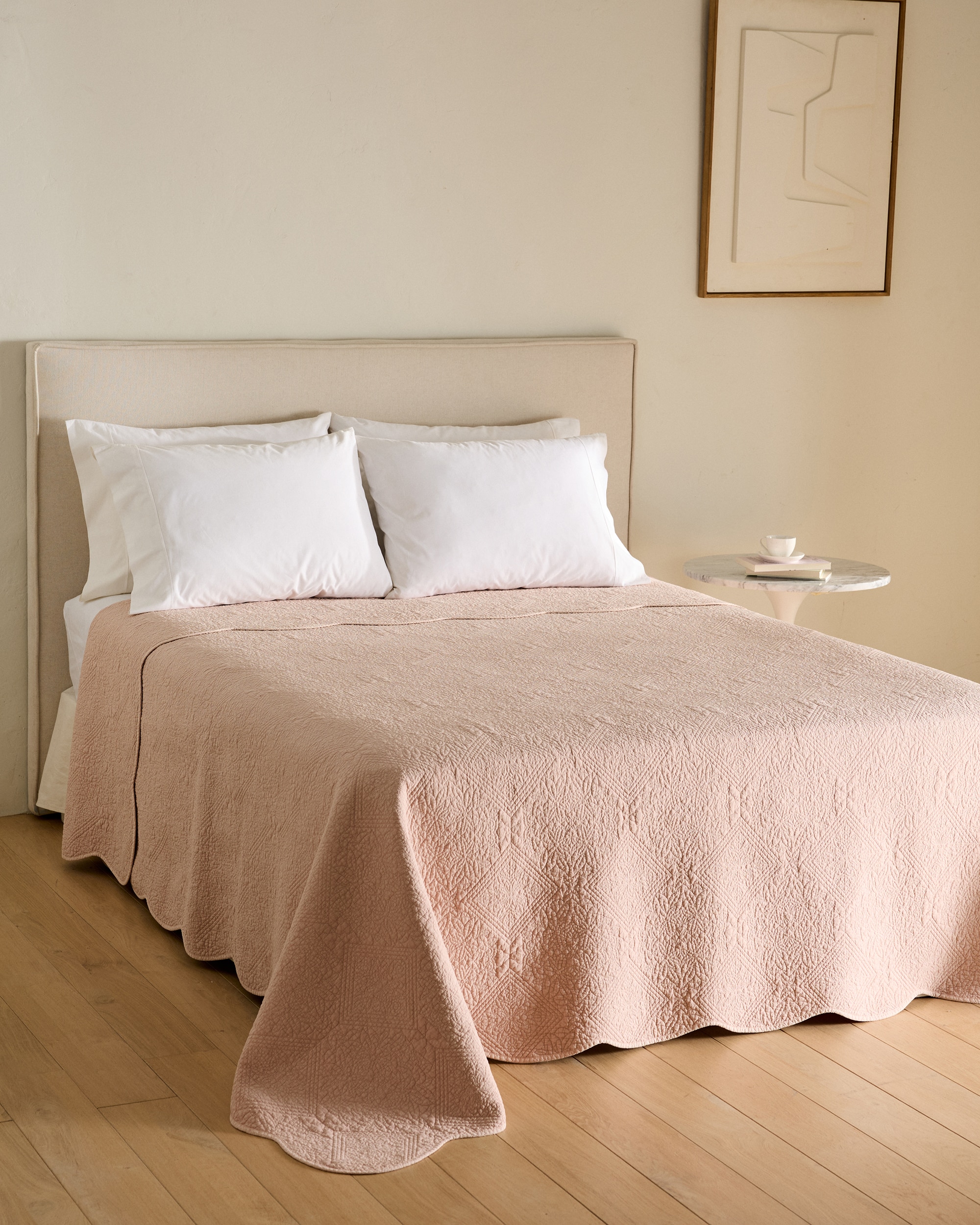 Imagen 1 de Colcha algodón Bela - Rosa Cama 90 cm Rosa