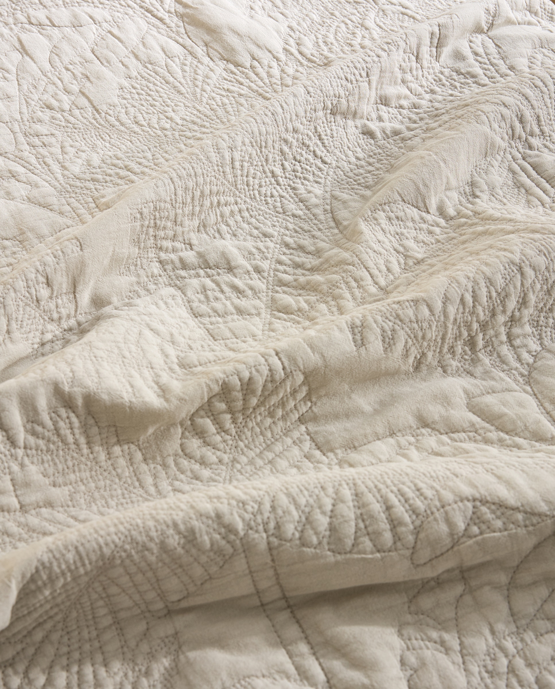 Colcha algodón Borneo Beige Cama 90 cm Beige-3