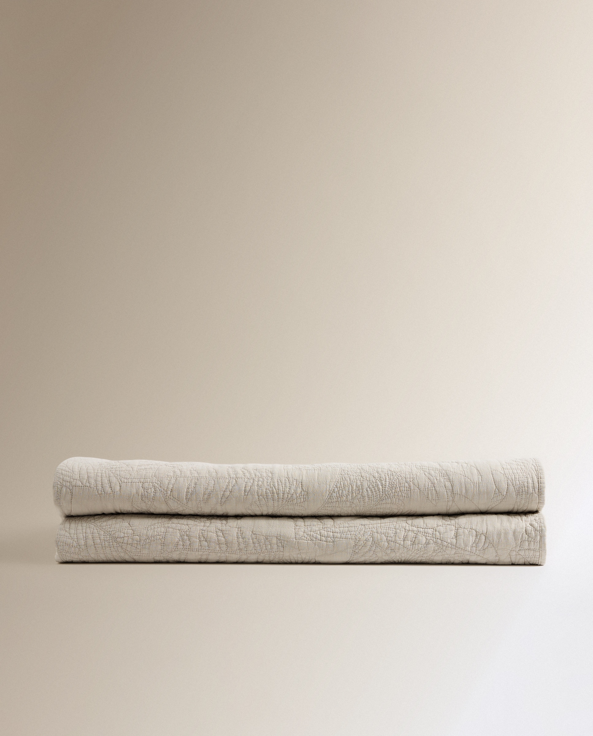 Colcha algodón Borneo Beige Cama 90 cm Beige-4